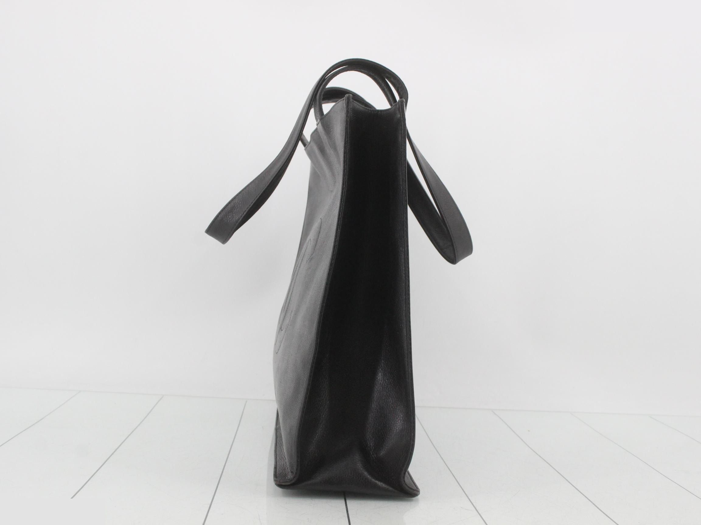 Caviar Skin Tote, Black, Series 5 — view 3