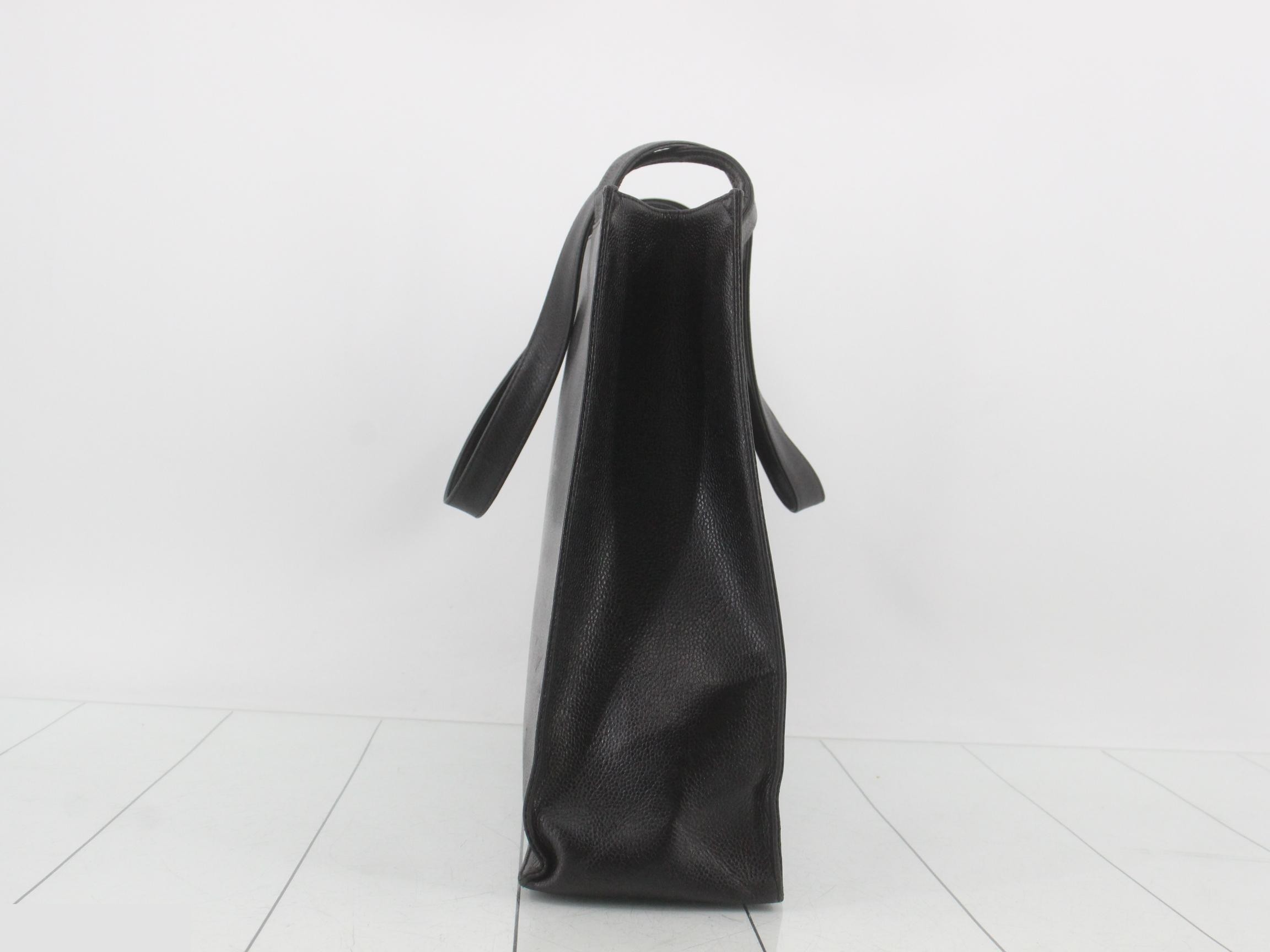 Caviar Skin Tote, Black, Series 5 — view 4