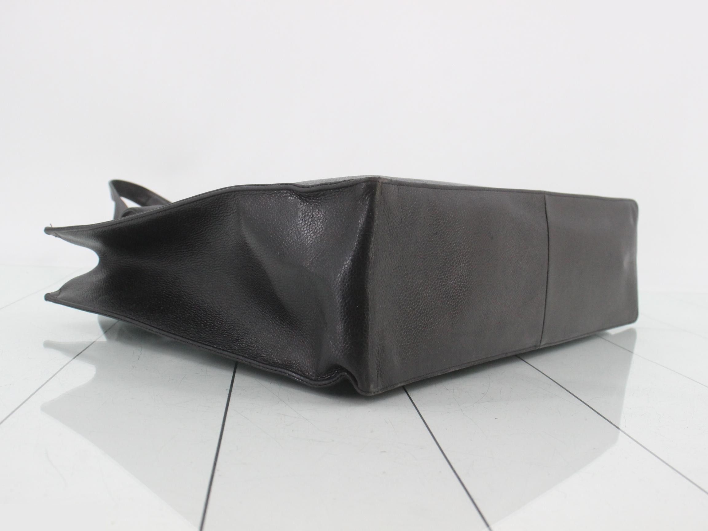 Caviar Skin Tote, Black, Series 5 — view 5
