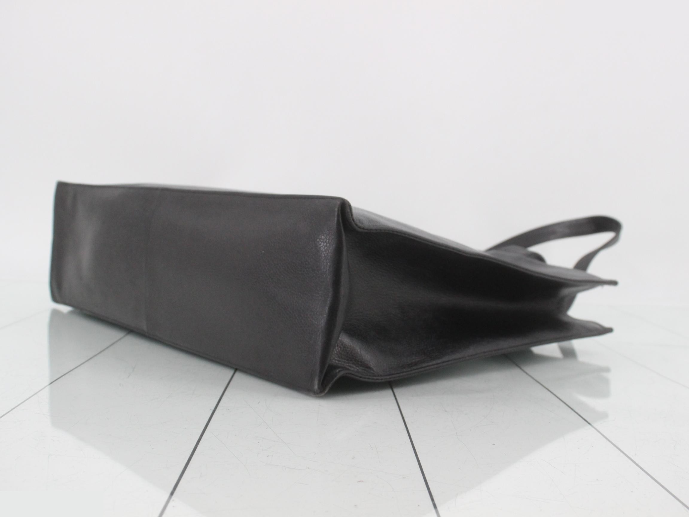 Caviar Skin Tote, Black, Series 5 — view 6