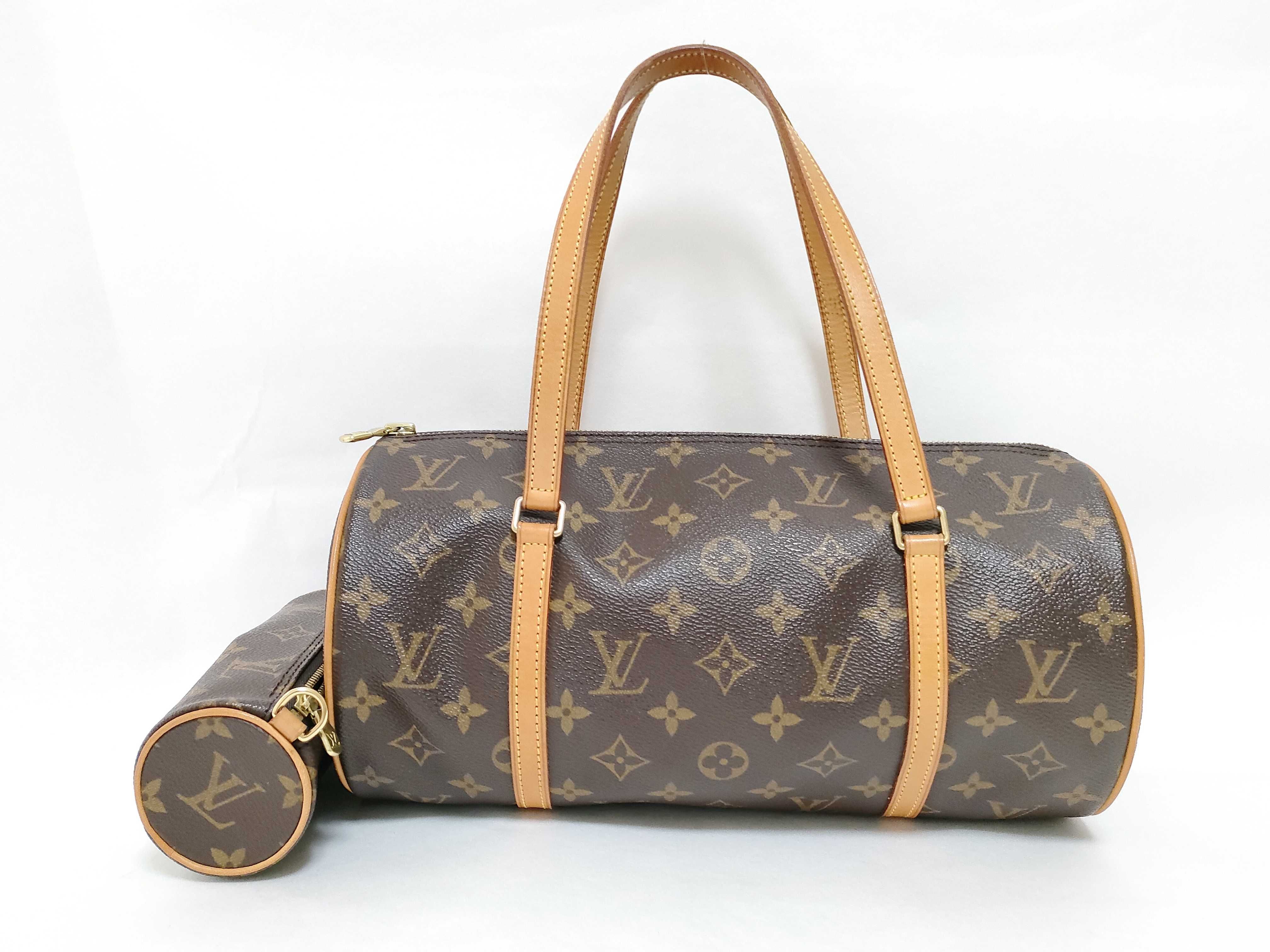 Monogram Papillon 30 M51385 MB1002 Brown Pouch Handbag