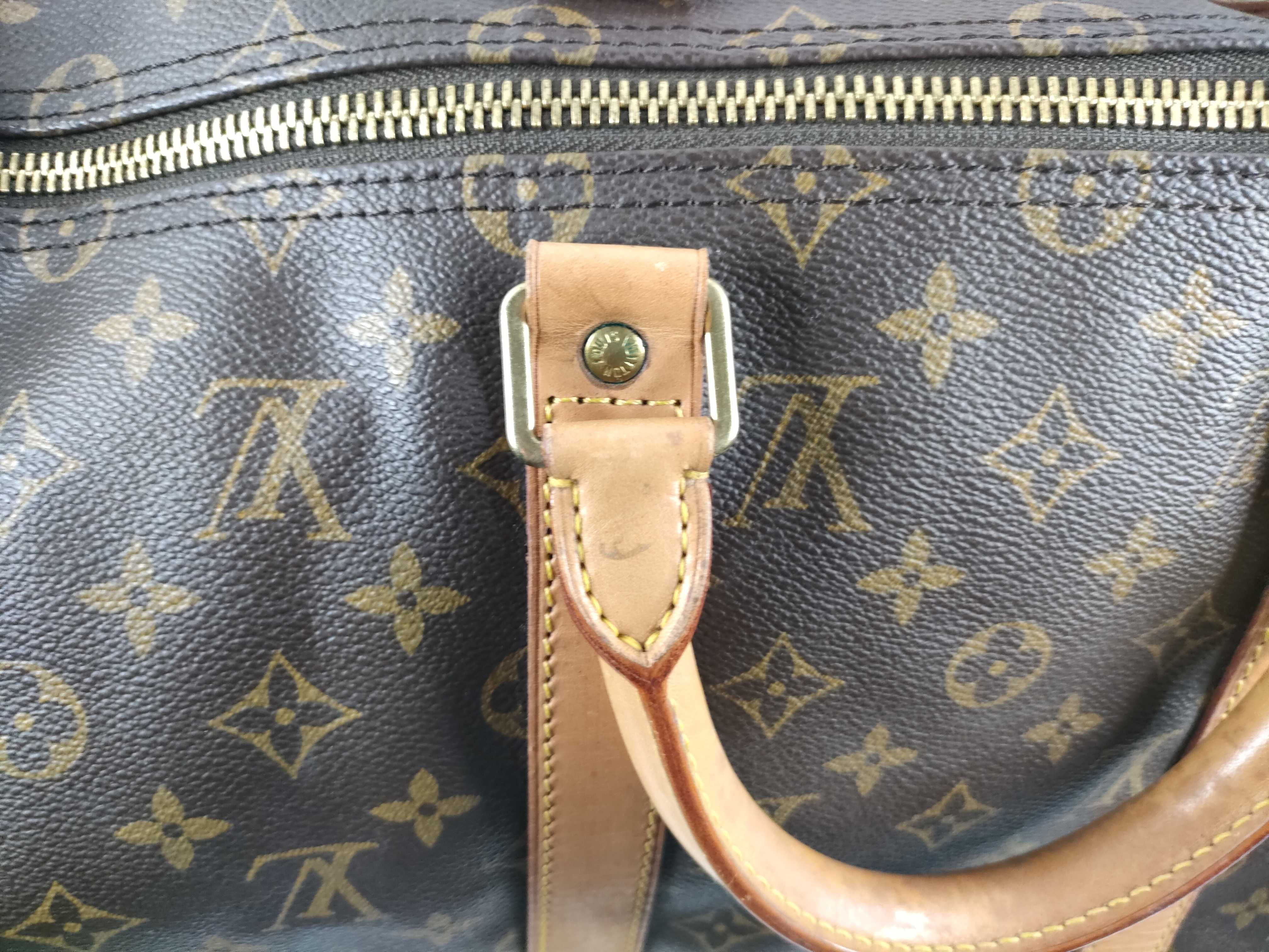 Monogram Keepall 50 M41426 VI0954 Brown Boston Bag — view 9