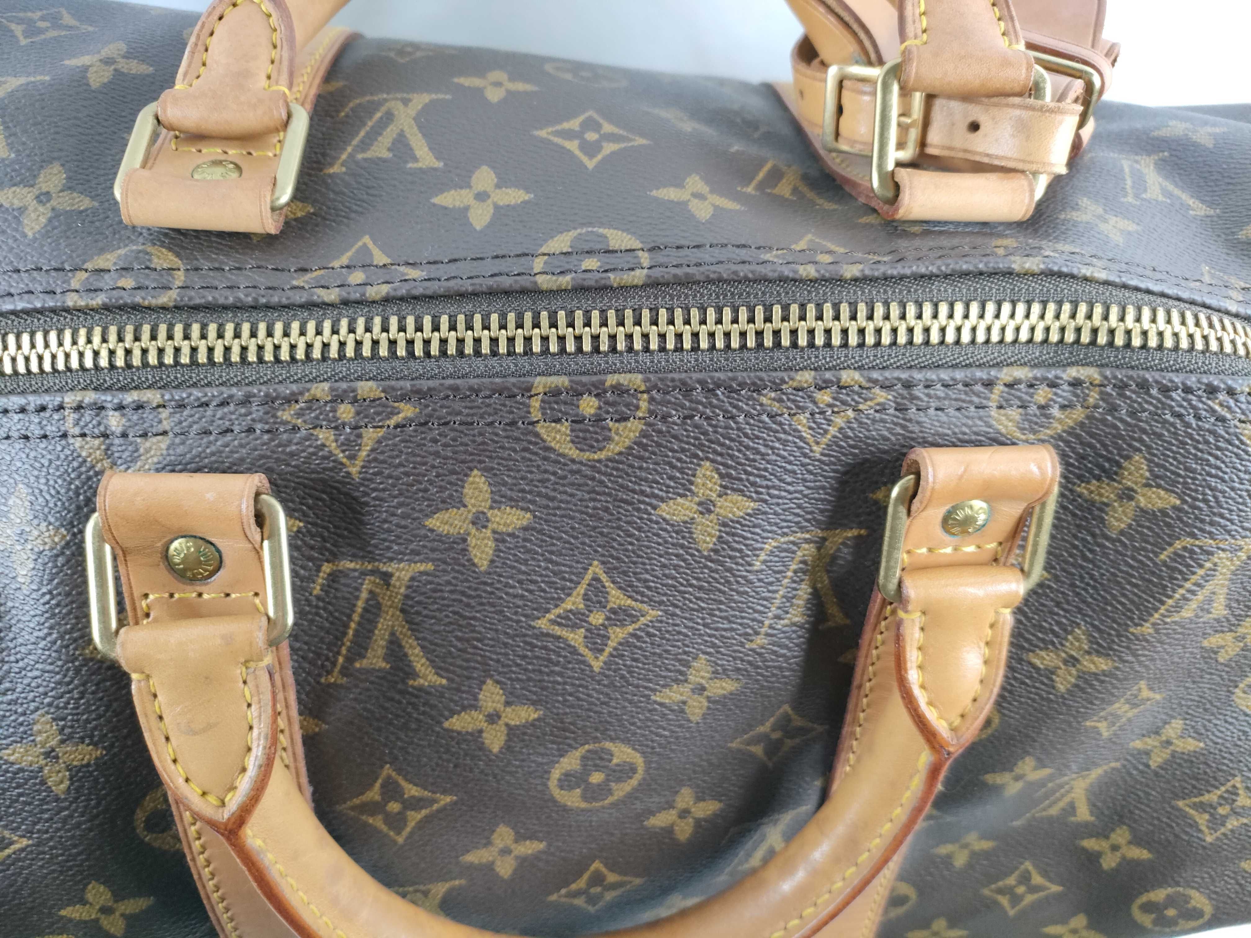 Monogram Keepall 50 M41426 VI0954 Brown Boston Bag — view 10