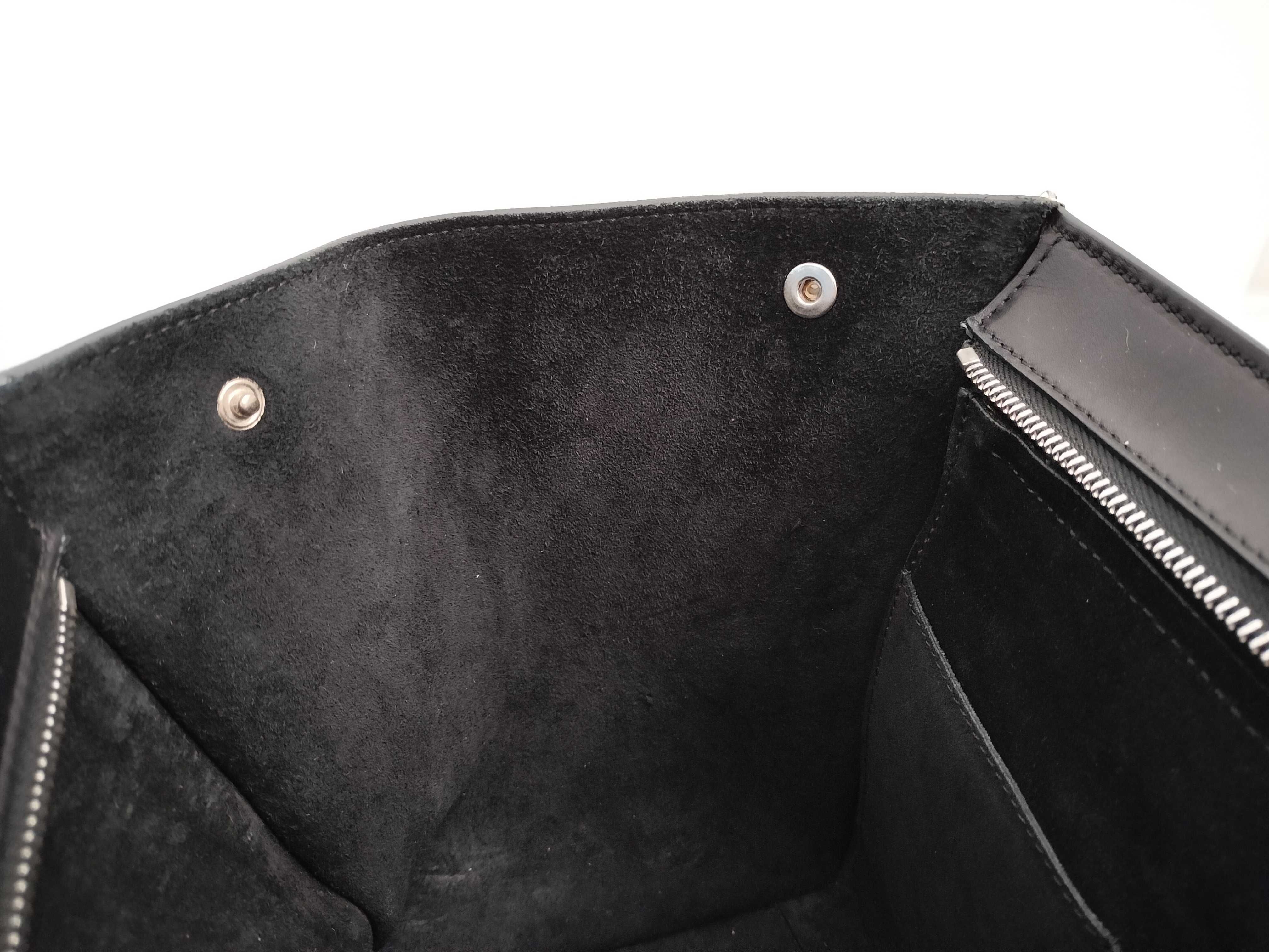 Trapeze Leather x Suede 2-Way Handbag, Multicolor — view 11