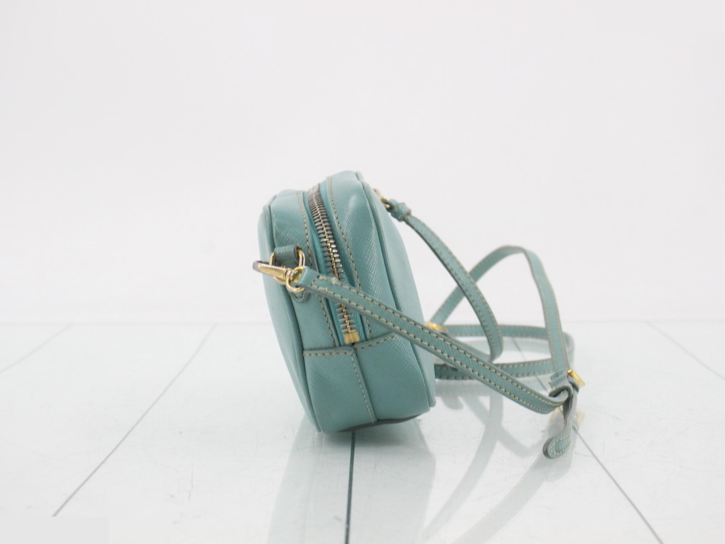 Saffiano shoulder bag, blue — view 3