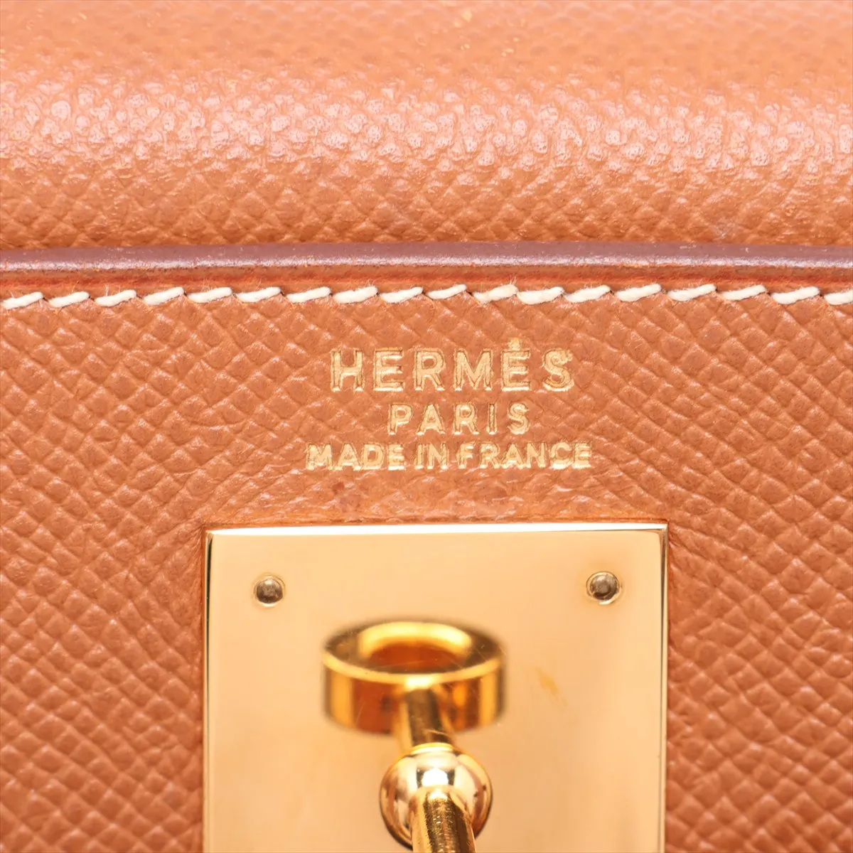 [Individually packaged] Hermes Kelly 32 Retournée Courchevel Gold Hardware Y: 1995 — view 12