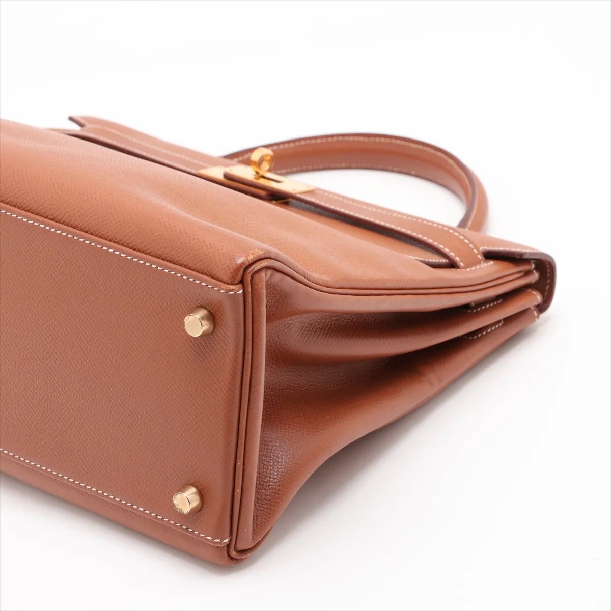 [Individually packaged] Hermes Kelly 32 Retournée Courchevel Gold Hardware Y: 1995 — view 3