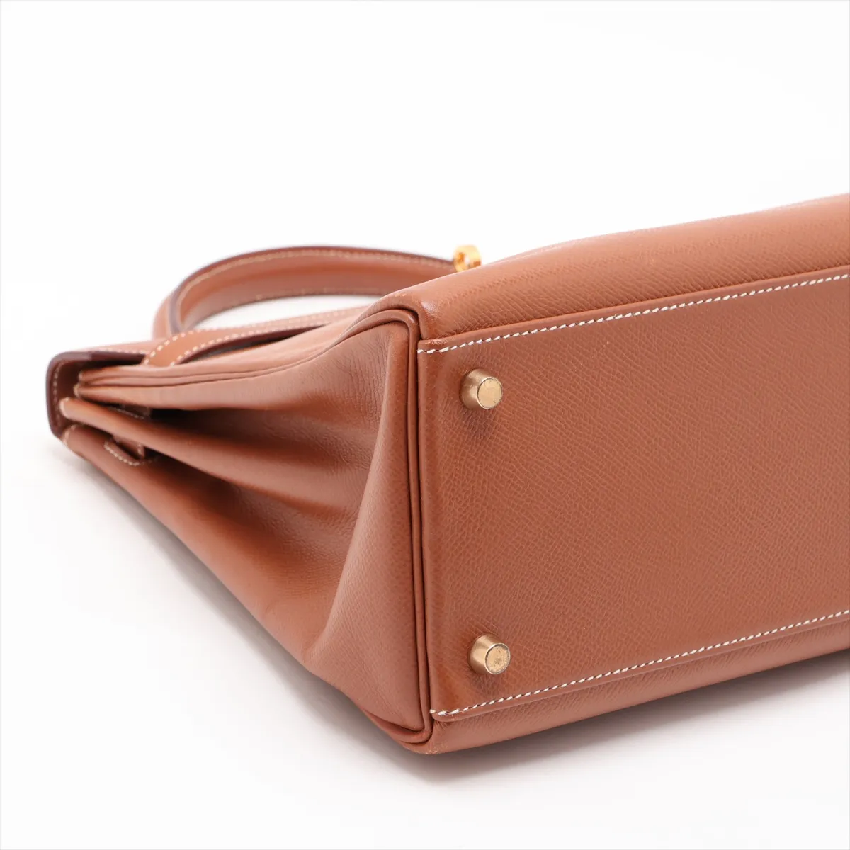 [Individually packaged] Hermes Kelly 32 Retournée Courchevel Gold Hardware Y: 1995 — view 4