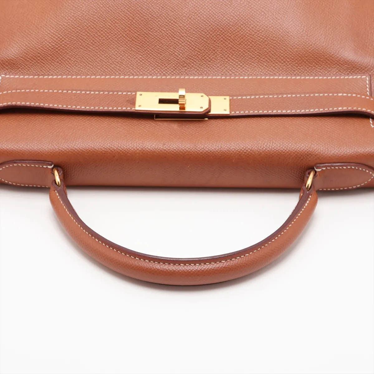 [Individually packaged] Hermes Kelly 32 Retournée Courchevel Gold Hardware Y: 1995 — view 5