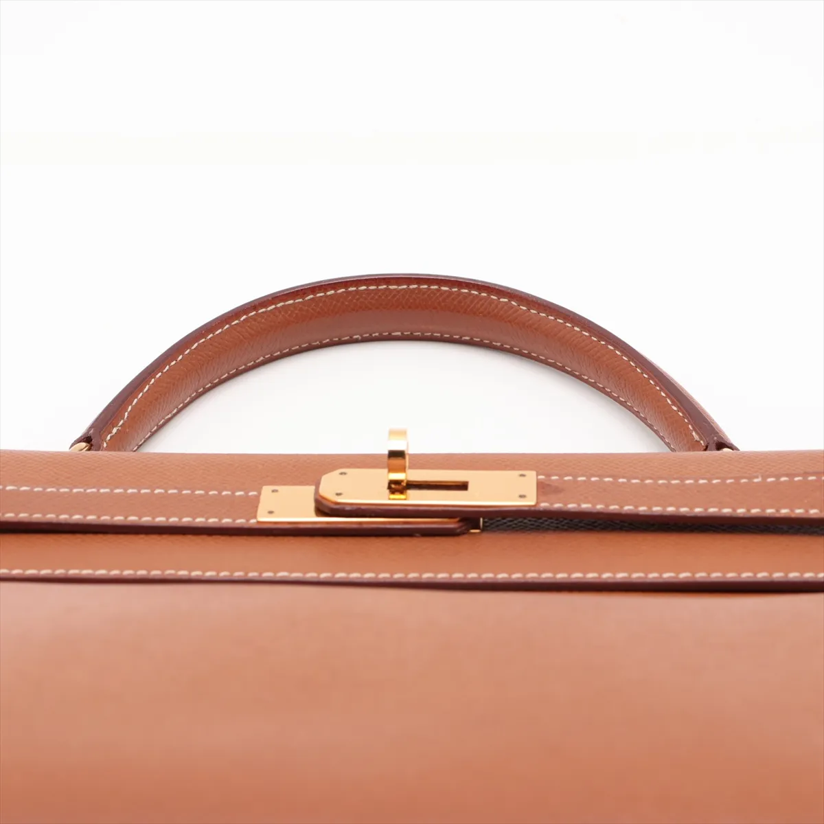 [Individually packaged] Hermes Kelly 32 Retournée Courchevel Gold Hardware Y: 1995 — view 6
