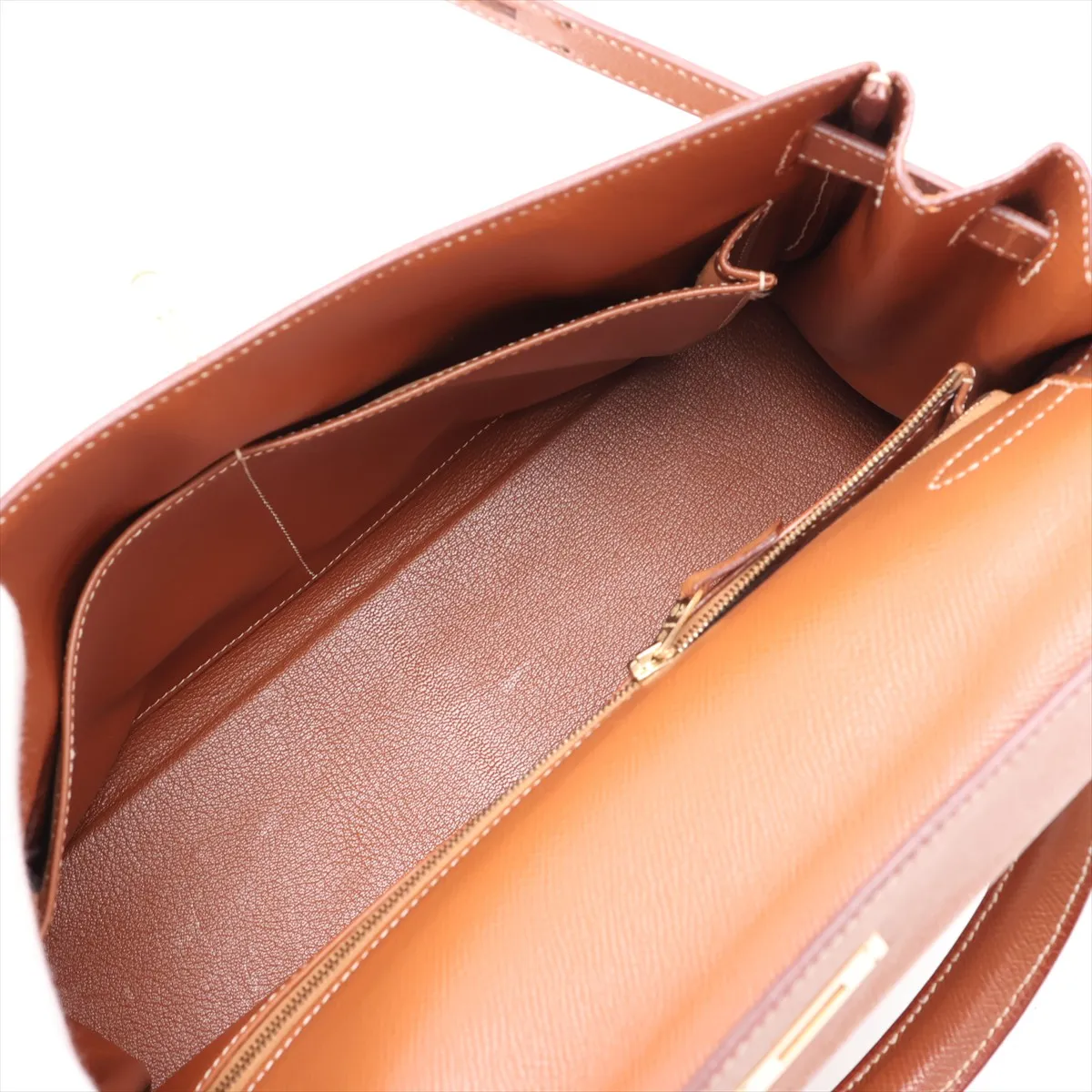 [Individually packaged] Hermes Kelly 32 Retournée Courchevel Gold Hardware Y: 1995 — view 8