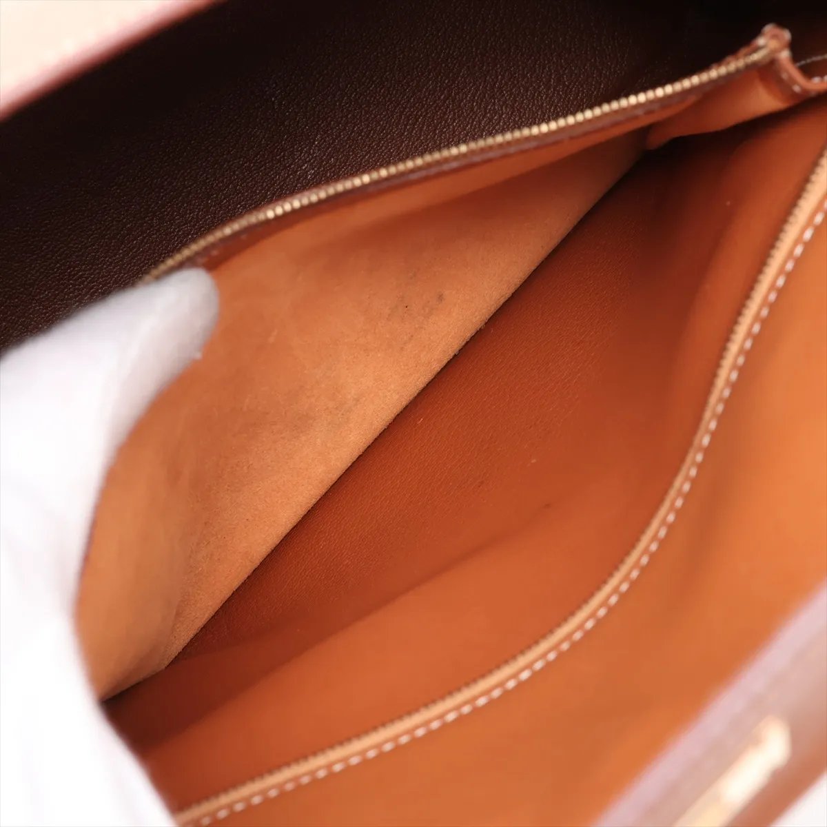 [Individually packaged] Hermes Kelly 32 Retournée Courchevel Gold Hardware Y: 1995 — view 9