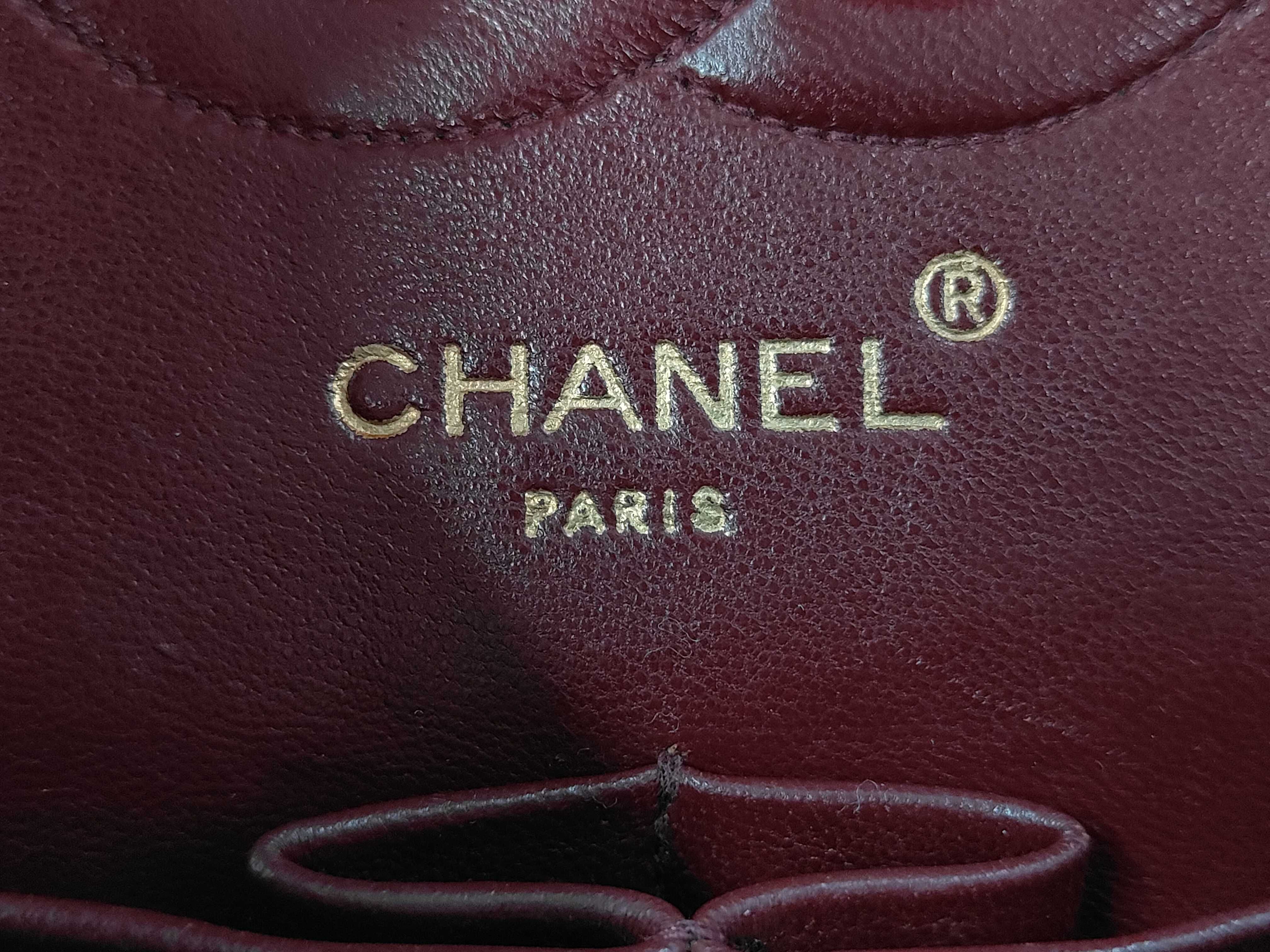 Lambskin Double Flap Double Chain Shoulder Bag — view 11