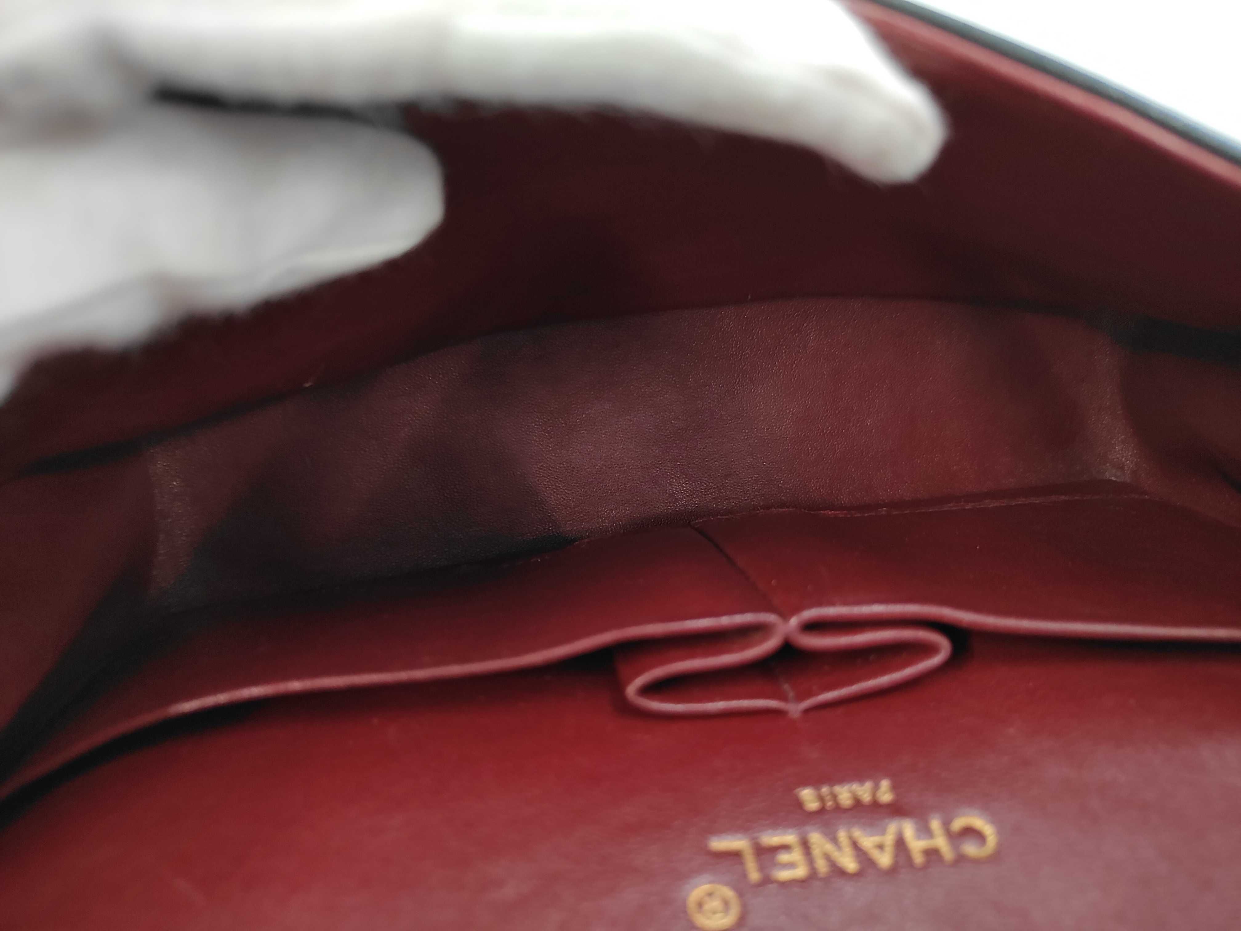 Lambskin Double Flap Double Chain Shoulder Bag — view 9