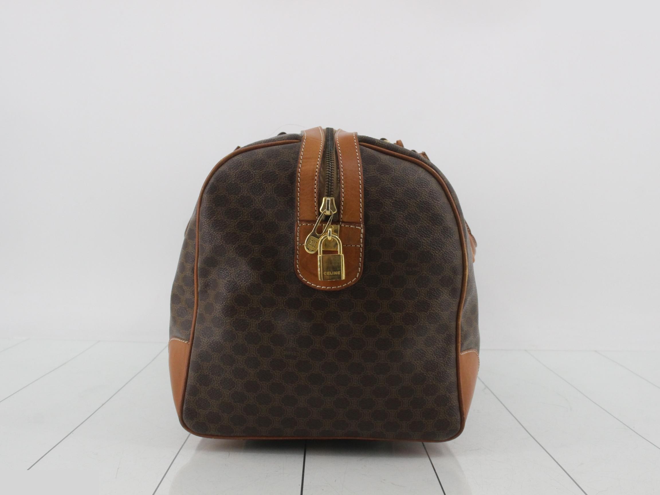 Macadam Boston bag, leather, beige/brown, gold hardware — view 4