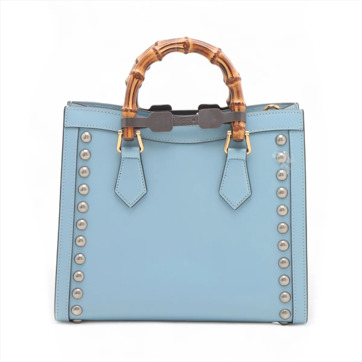 Bamboo Diana Leather 2WAY Handbag Blue 702721 — view 2
