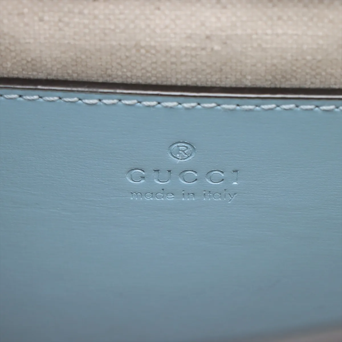 Bamboo Diana Leather 2WAY Handbag Blue 702721 — view 11