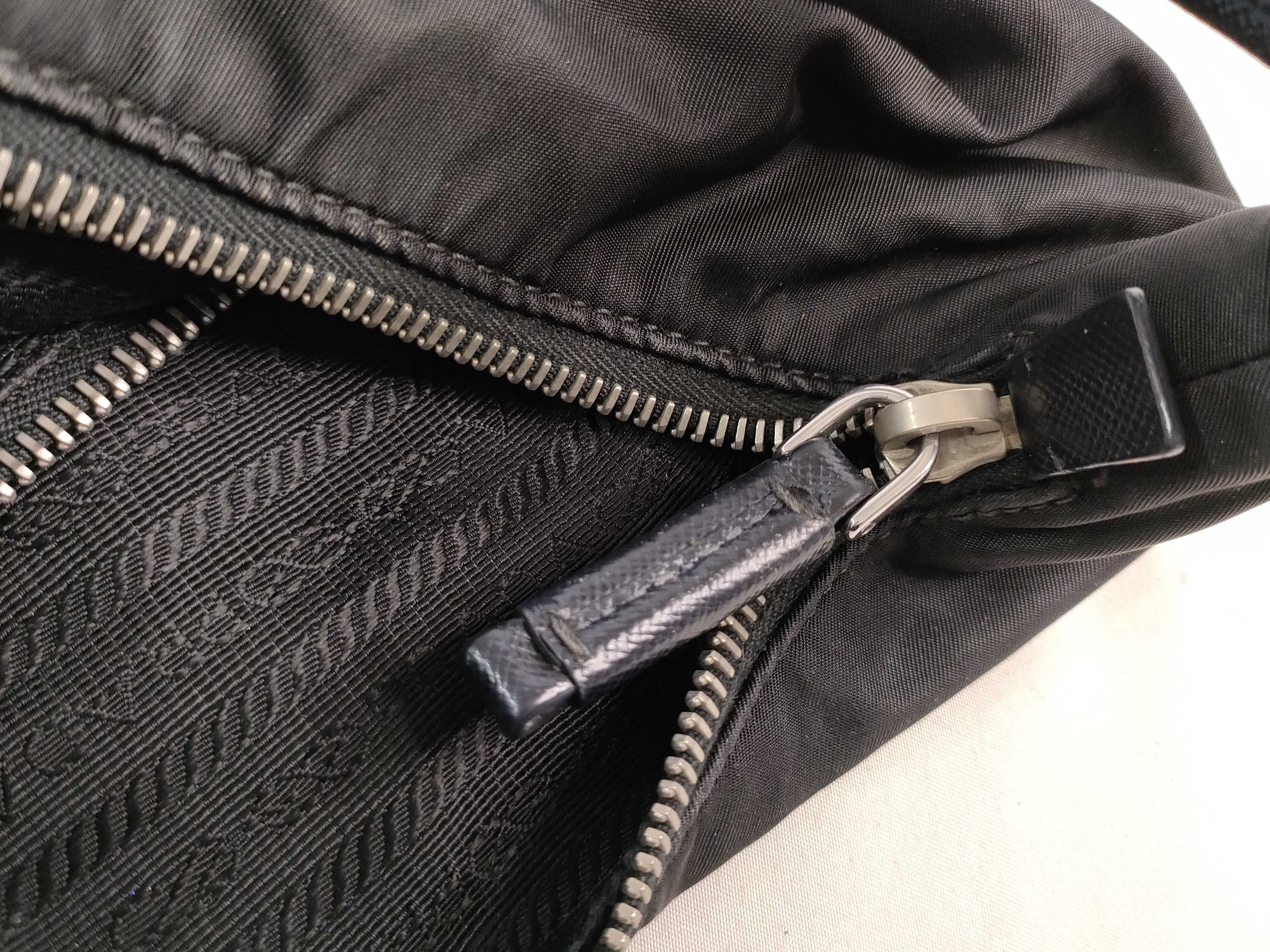 Nylon Prada Saffiano One-Shoulder Bag with Triangle Logo Nylon Shoulder Bag — view 13