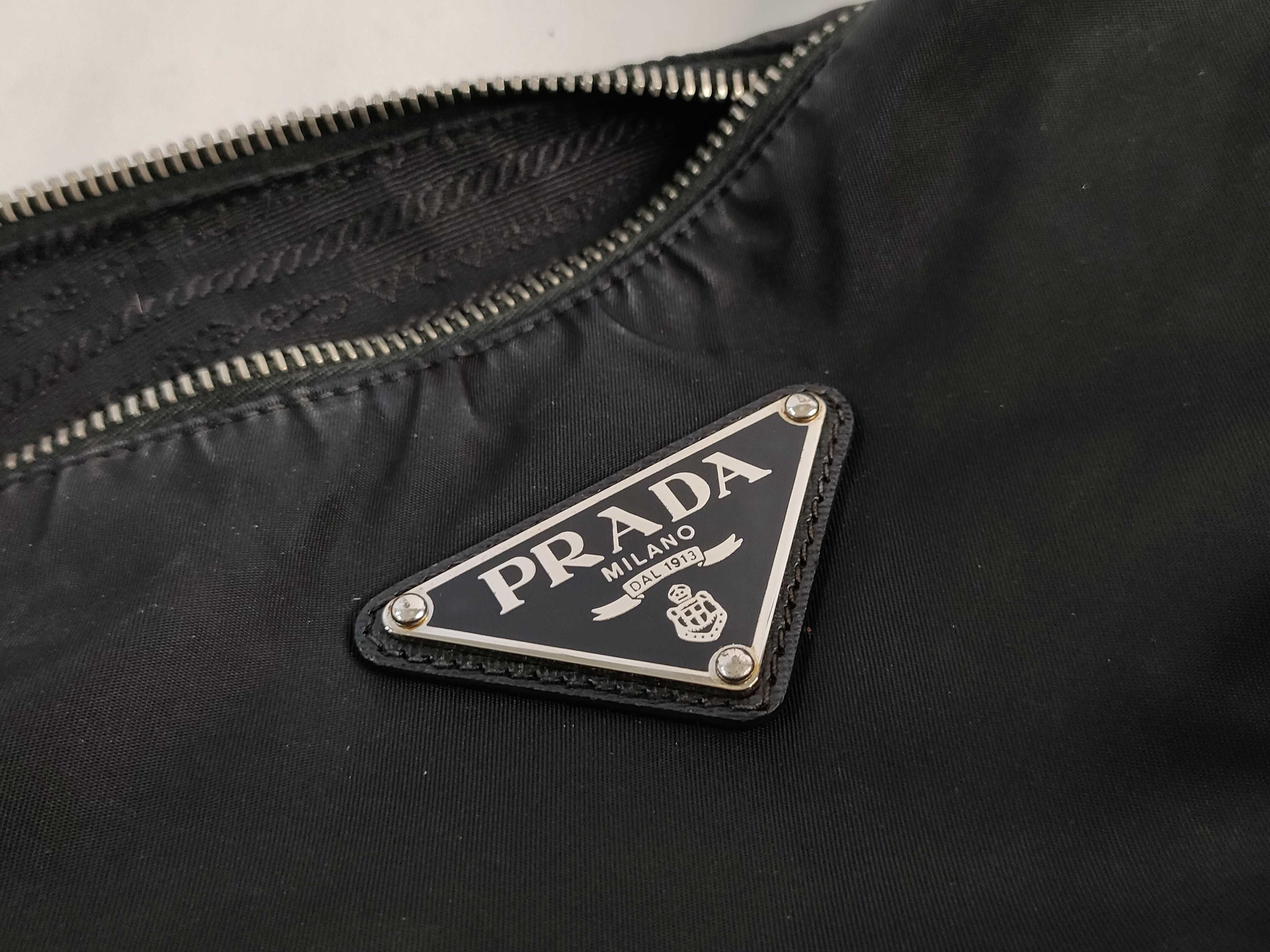 Nylon Prada Saffiano One-Shoulder Bag with Triangle Logo Nylon Shoulder Bag — view 14