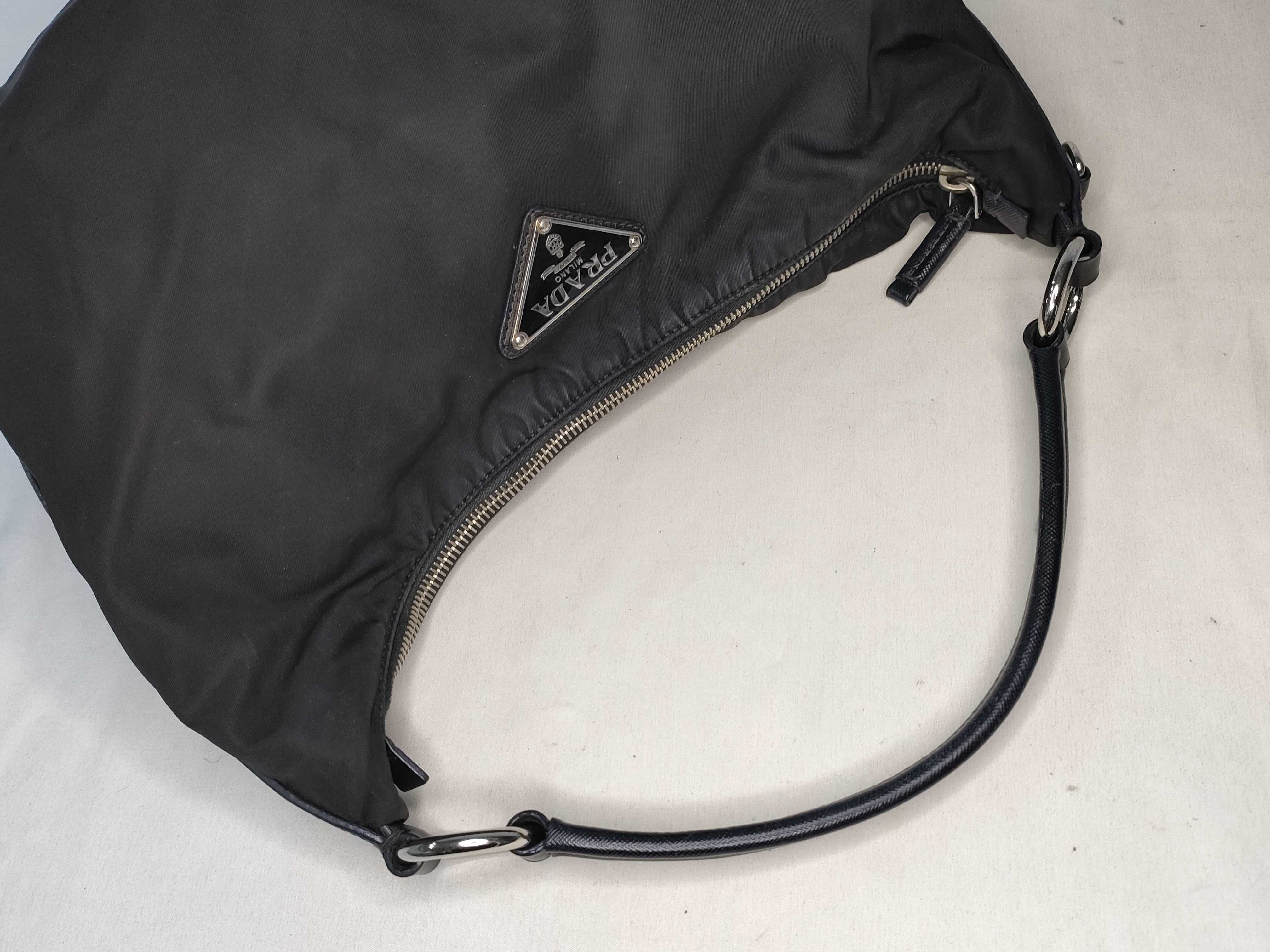Nylon Prada Saffiano One-Shoulder Bag with Triangle Logo Nylon Shoulder Bag — view 3