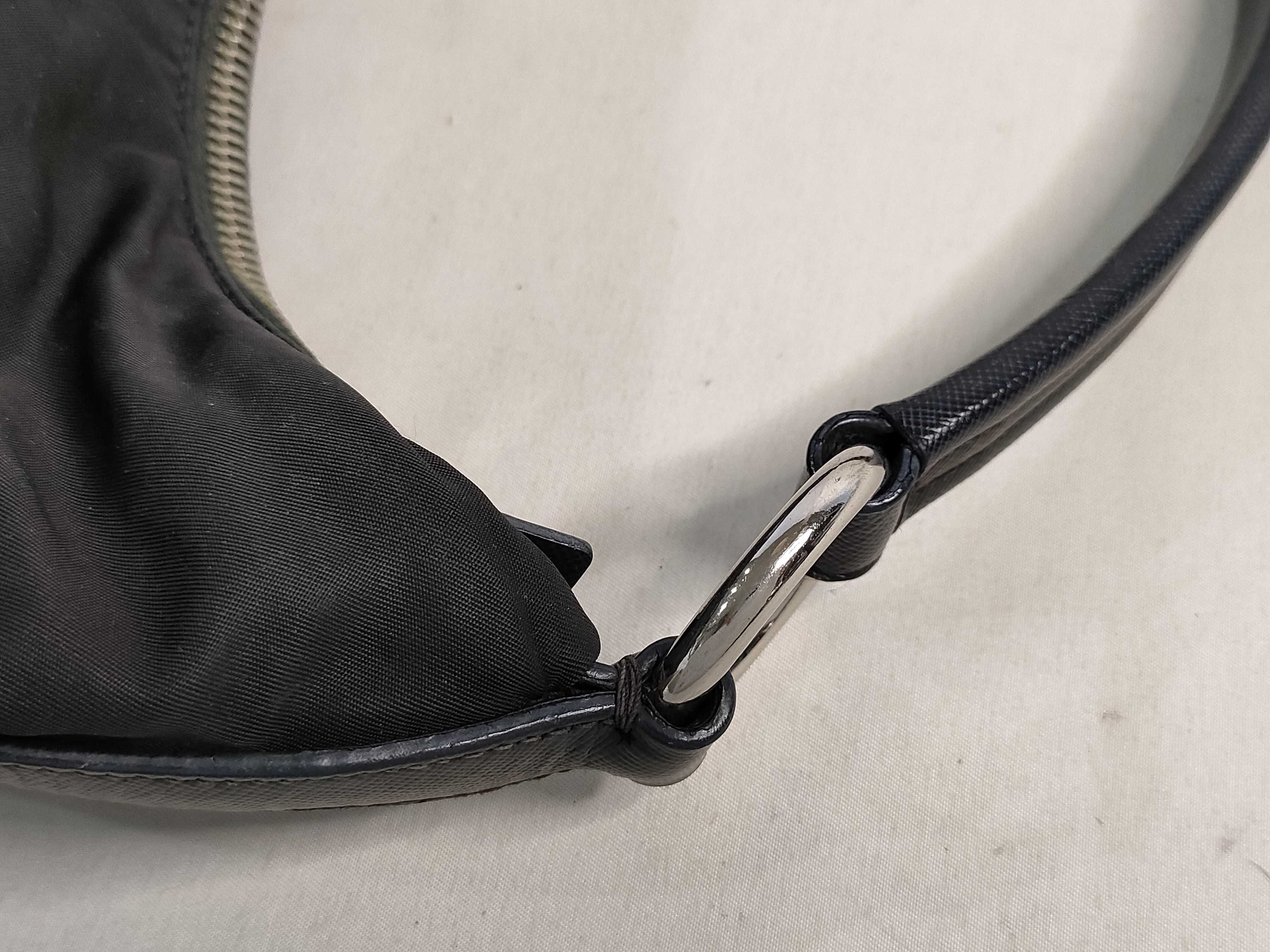 Nylon Prada Saffiano One-Shoulder Bag with Triangle Logo Nylon Shoulder Bag — view 5