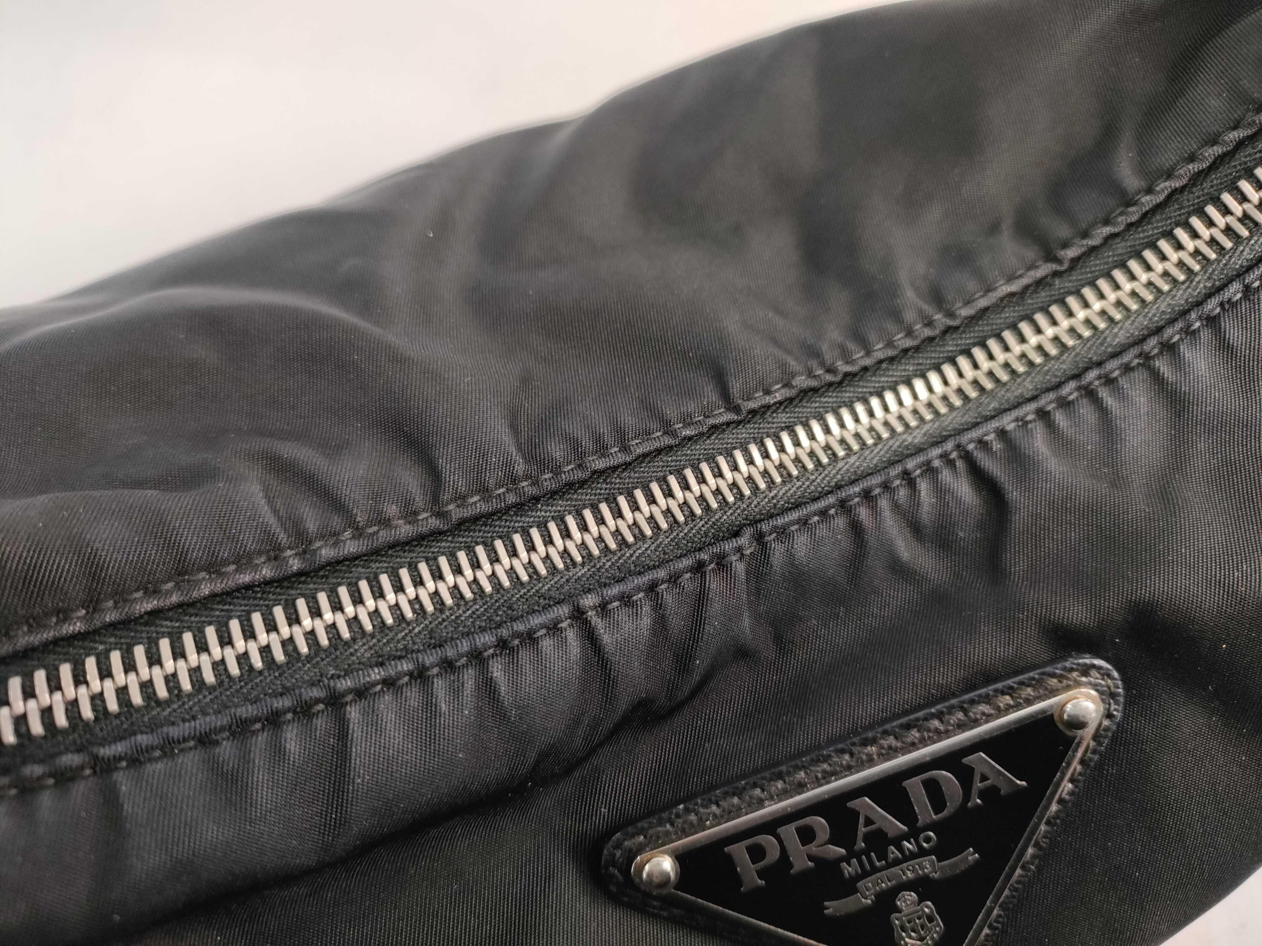 Nylon Prada Saffiano One-Shoulder Bag with Triangle Logo Nylon Shoulder Bag — view 8