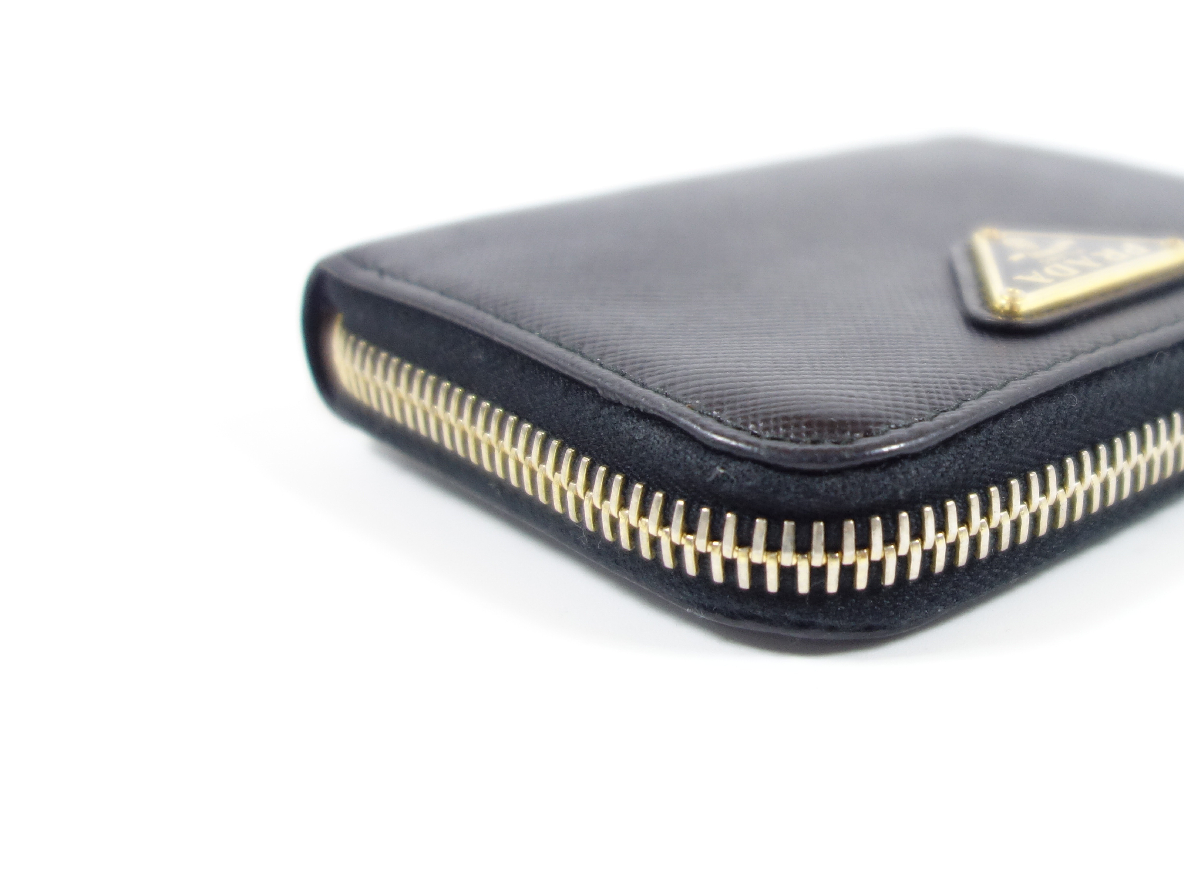 Saffiano Black Triangle Wallet — view 7