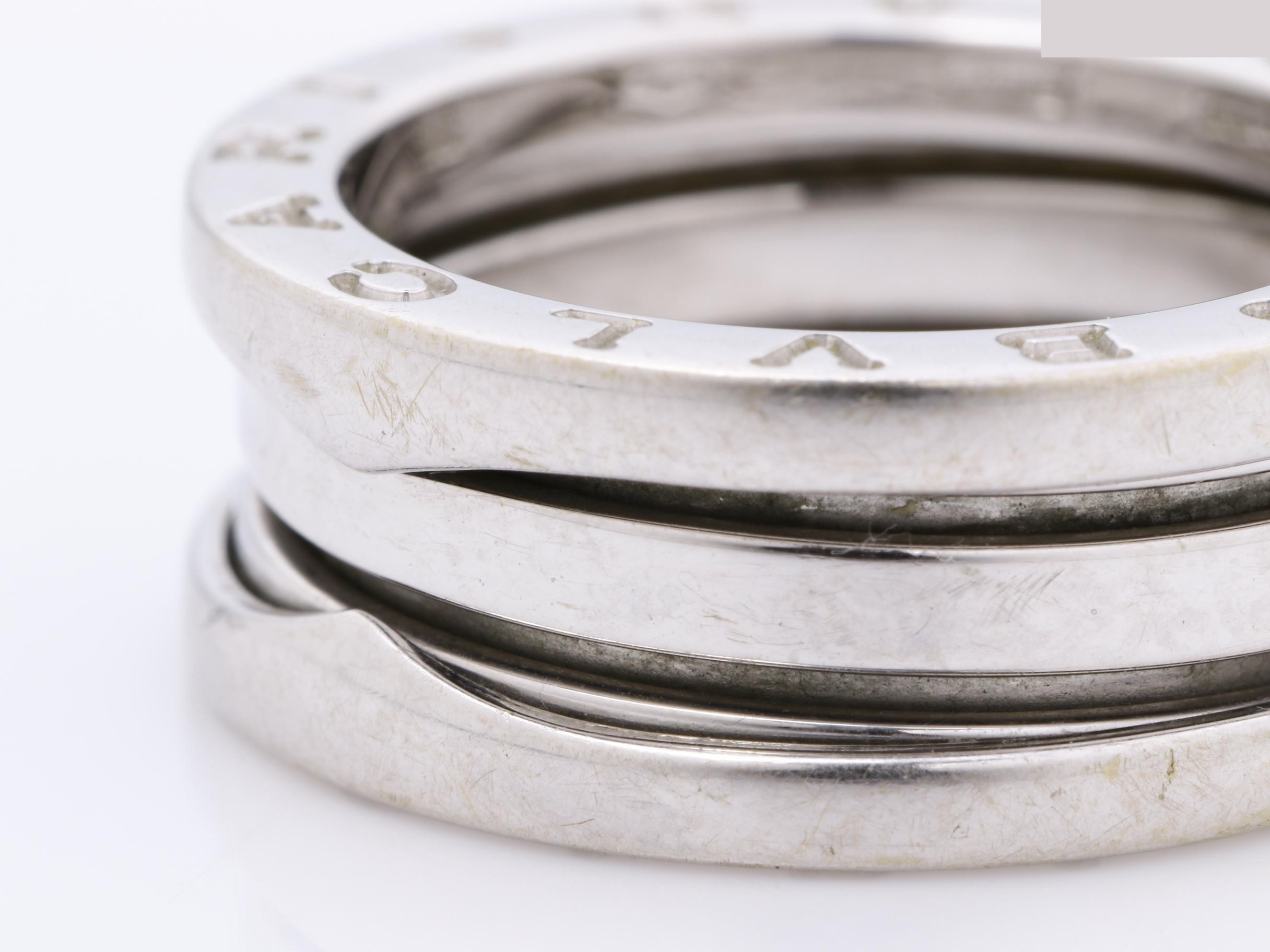 18K White Gold Ring, 8.46g, Size #51 — view 3