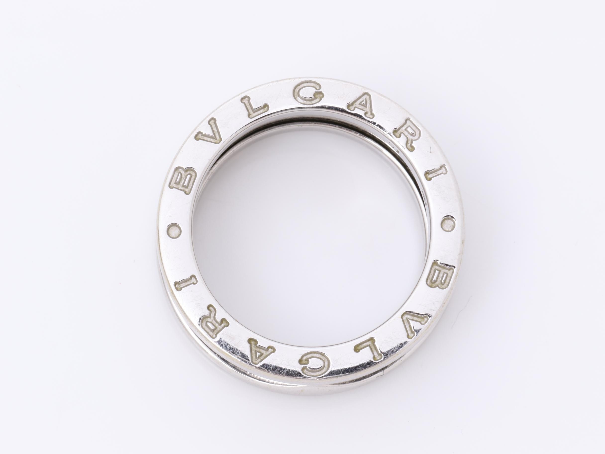 18K White Gold Ring, 8.46g, Size #51 — view 5