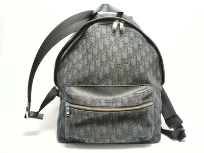 Trotter Oblique Leather Backpack Rucksack