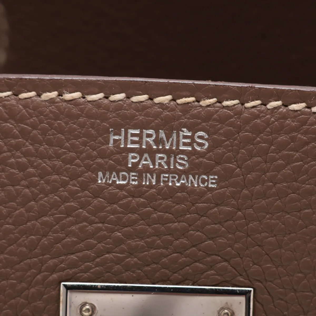 [Individually packaged] Hermes Birkin 30 Letournée Togo Etoupe Silver Hardware L: 2008 — view 10