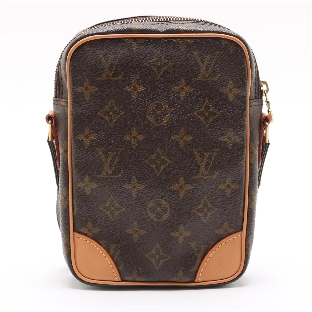 Louis Vuitton Monogram Danube M45266 SL0959 Brown Internal external fabric Tanned leather External repair in various parts — view 2