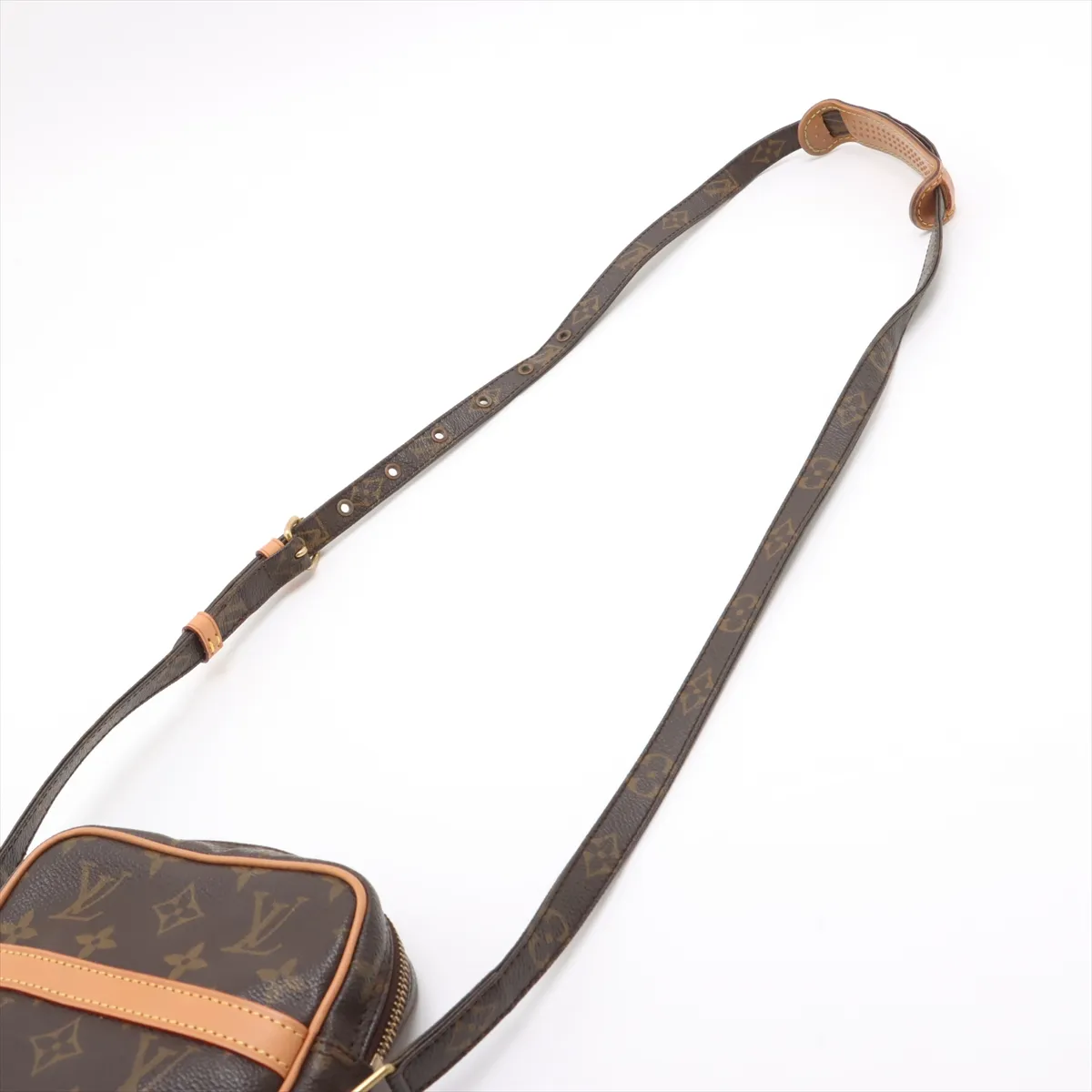 Louis Vuitton Monogram Danube M45266 SL0959 Brown Internal external fabric Tanned leather External repair in various parts — view 5