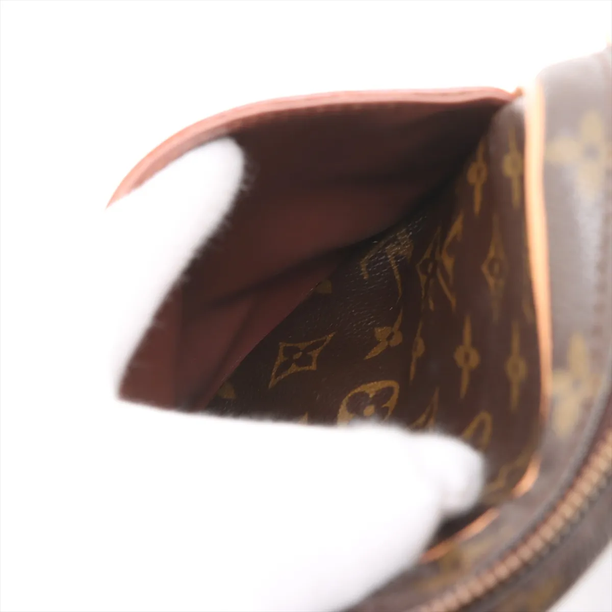 Louis Vuitton Monogram Danube M45266 SL0959 Brown Internal external fabric Tanned leather External repair in various parts — view 7