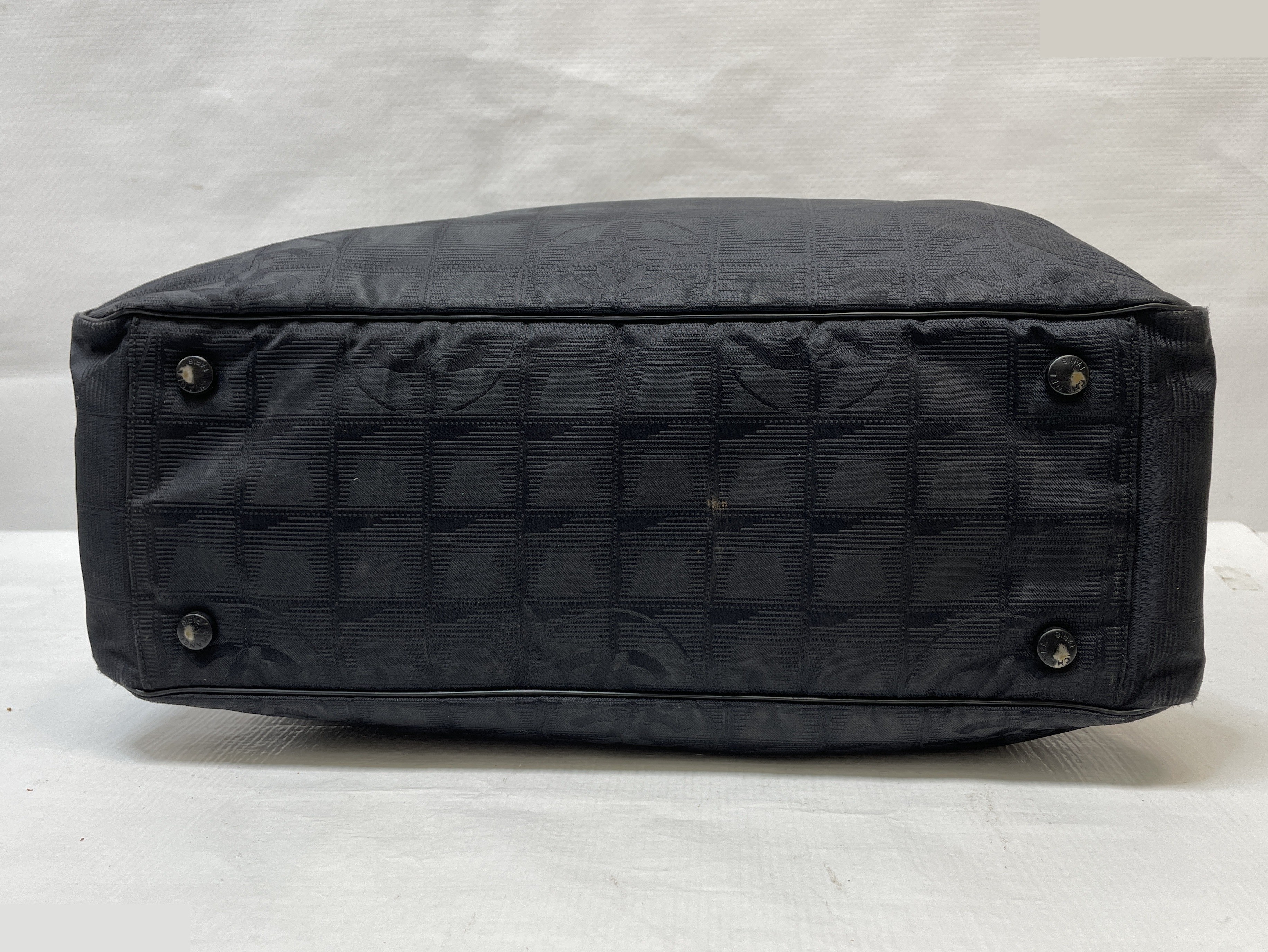 New Travel Line Tote Bag, Black, Unit No. 7 — view 5