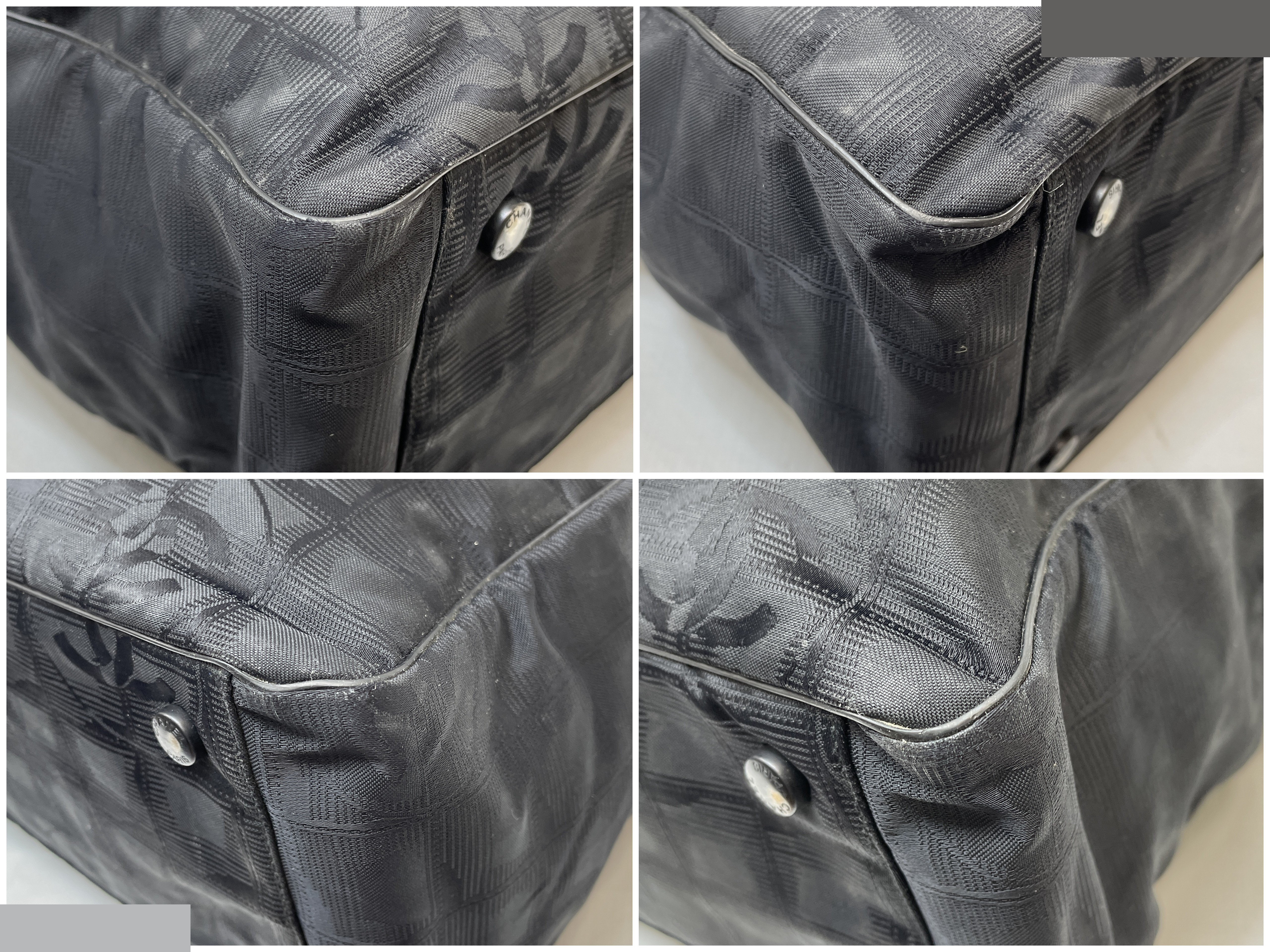 New Travel Line Tote Bag, Black, Unit No. 7 — view 6