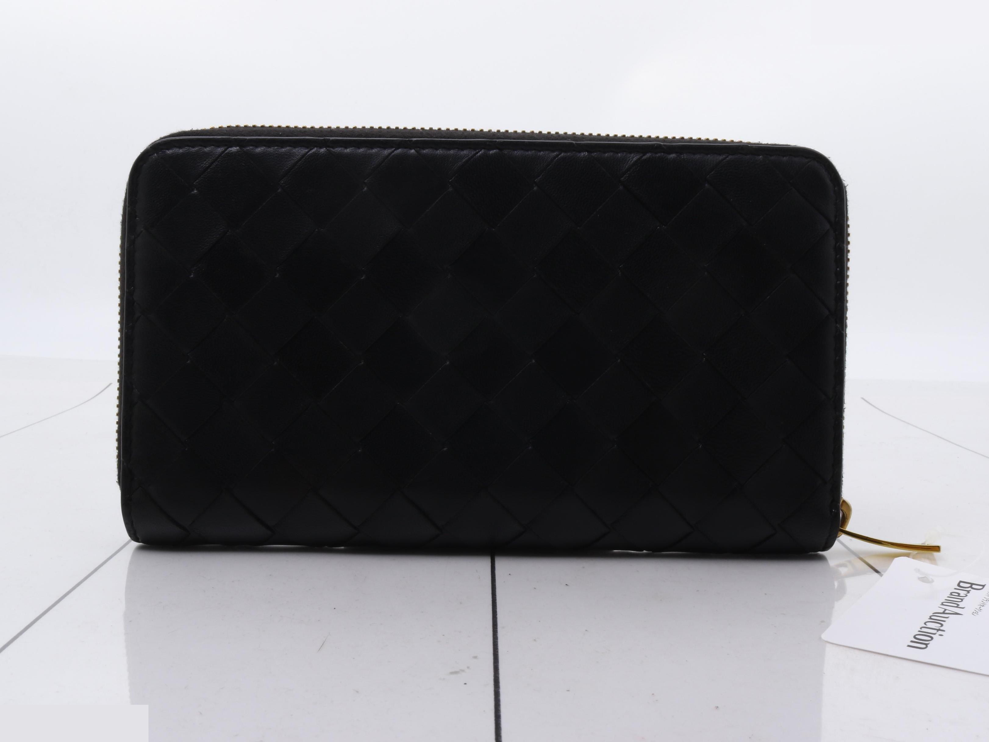 Intrecciato (bag) and wallet, black — view 2
