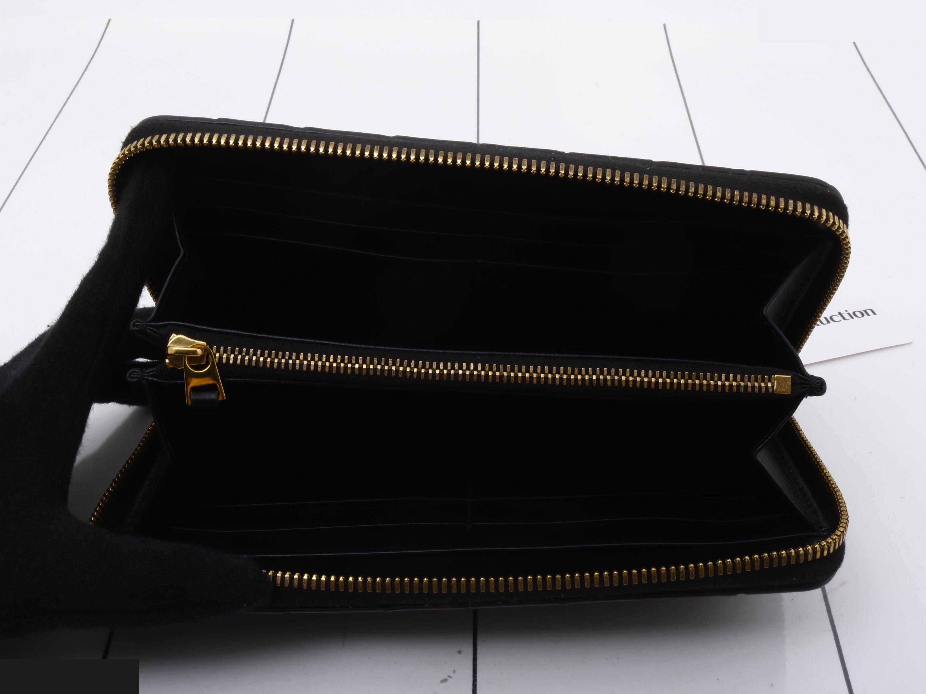 Intrecciato (bag) and wallet, black — view 4