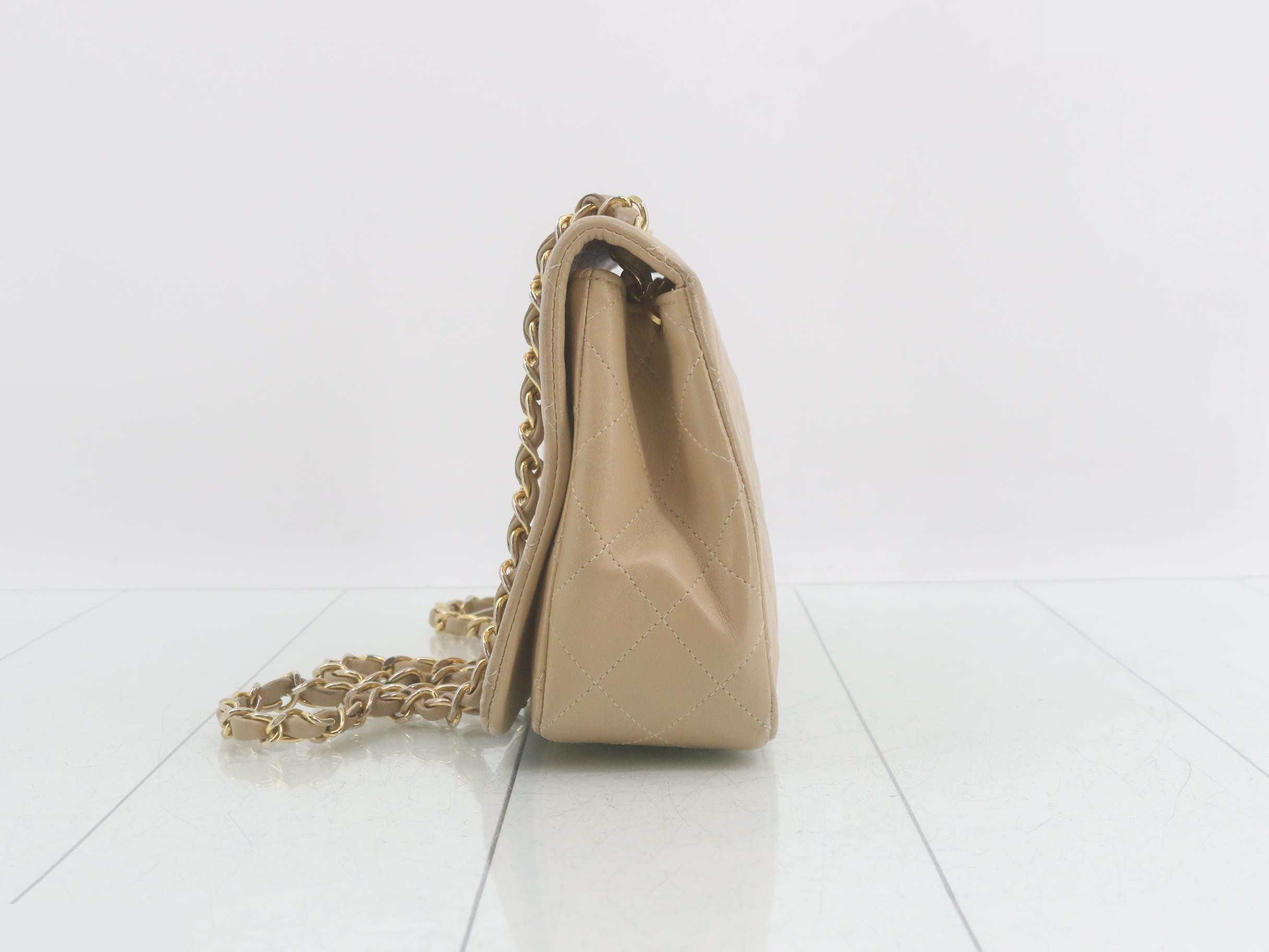 Matelassé Full Flap Chain Shoulder Bag — view 3