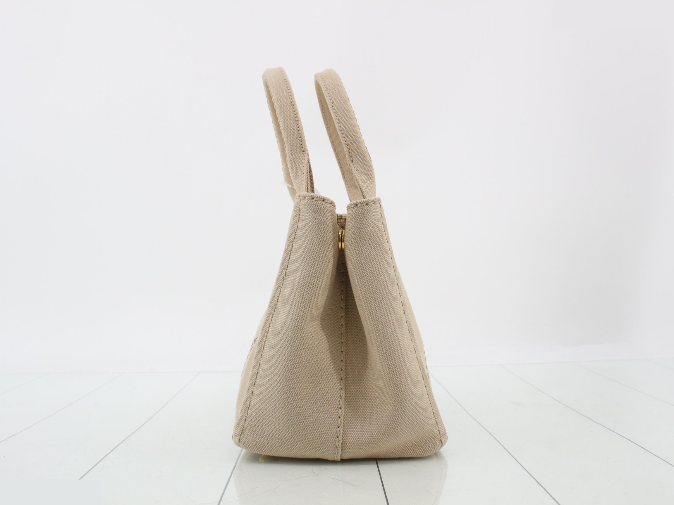 1BG439 Handbag Canapa Mini Canvas Beige — view 3