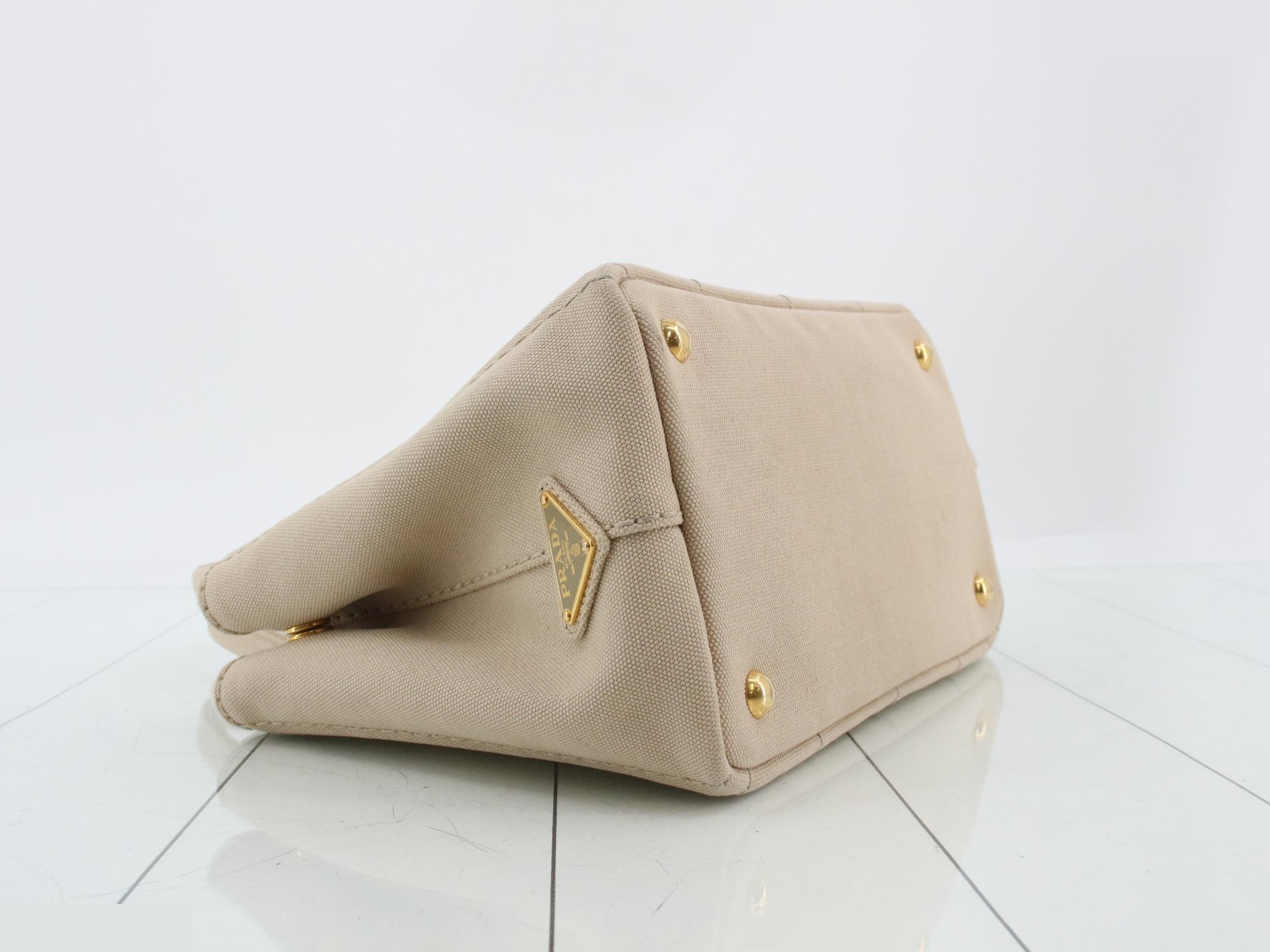 1BG439 Handbag Canapa Mini Canvas Beige — view 5