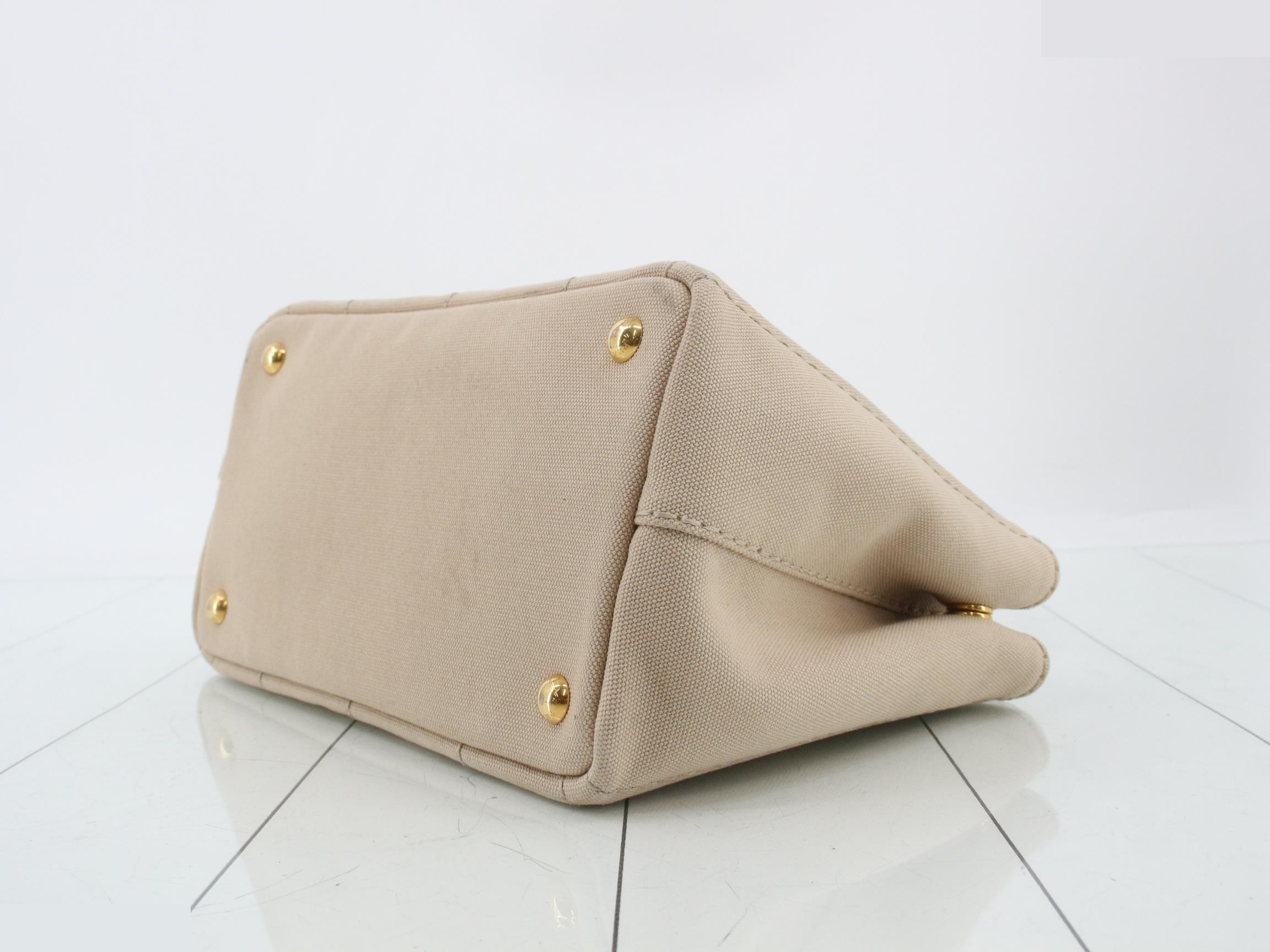1BG439 Handbag Canapa Mini Canvas Beige — view 6