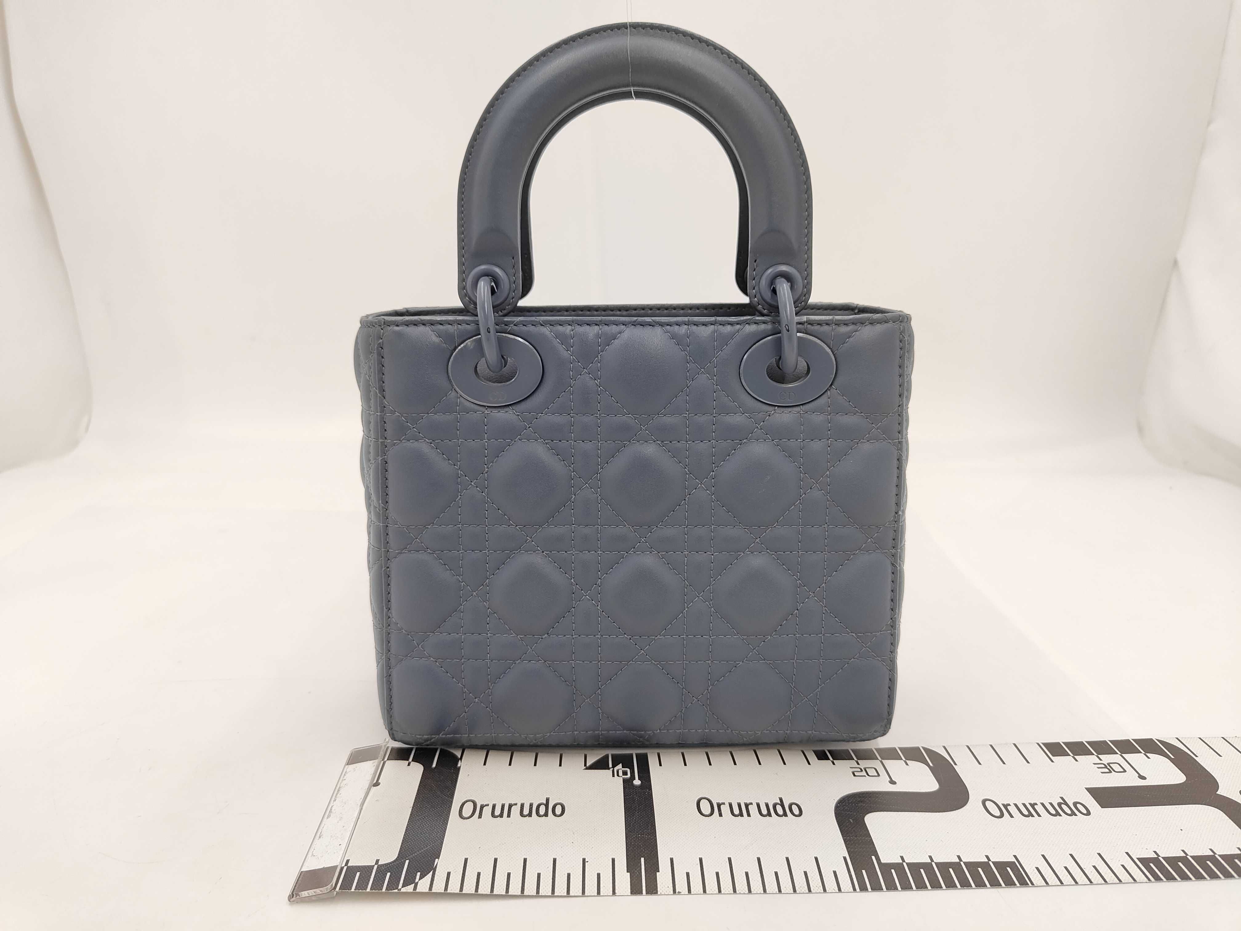 Lady Dior Mini Matte Navy Handbag — view 2