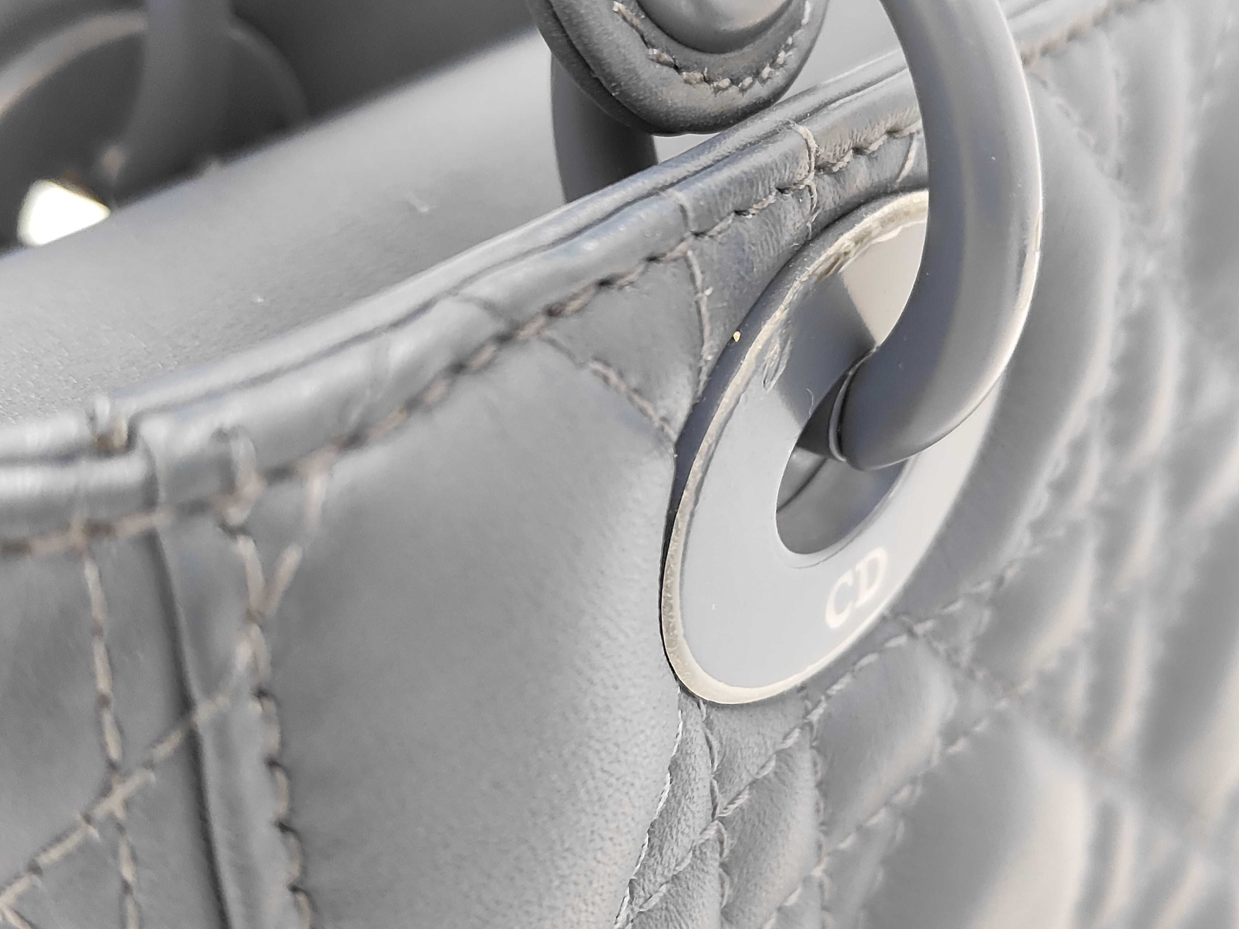 Lady Dior Mini Matte Navy Handbag — view 3