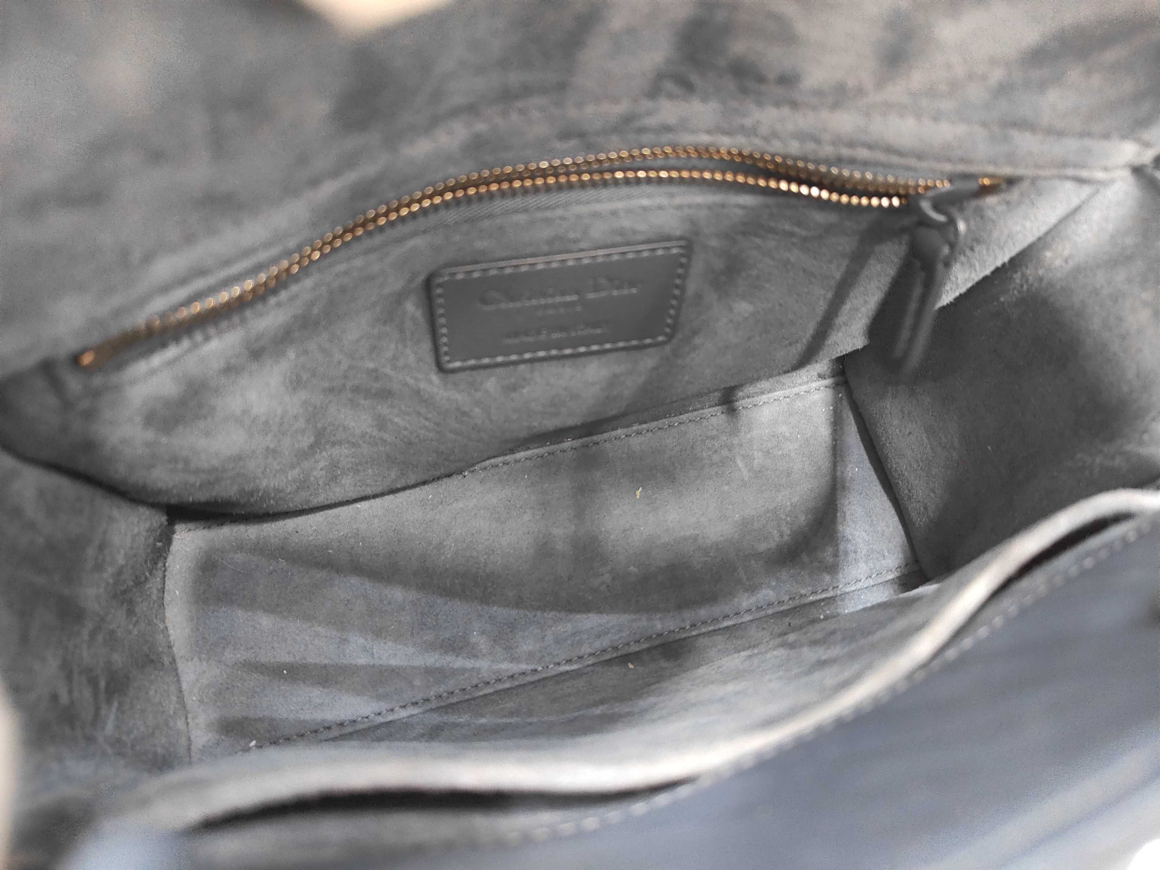 Lady Dior Mini Matte Navy Handbag — view 9