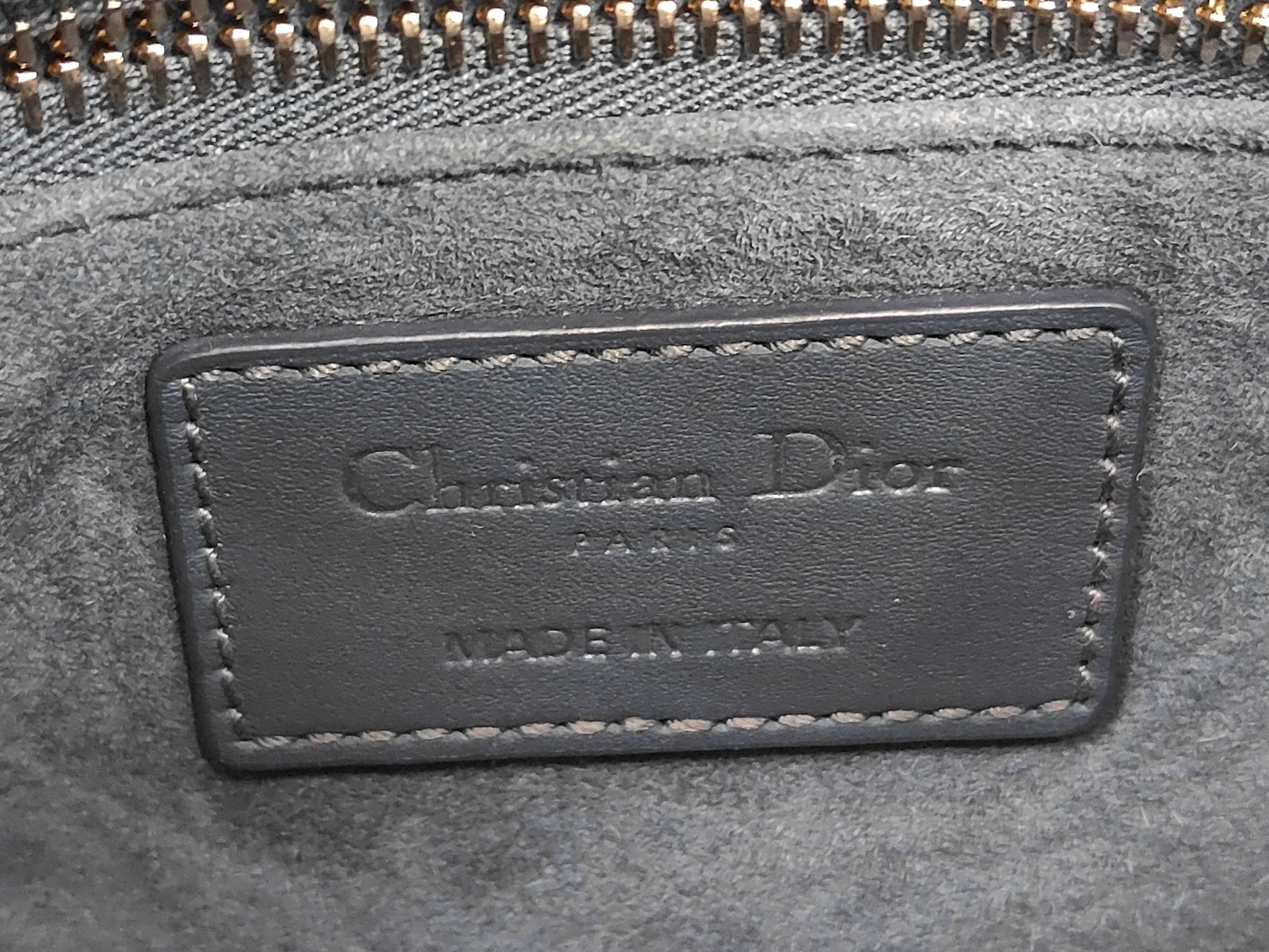 Lady Dior Mini Matte Navy Handbag — view 10