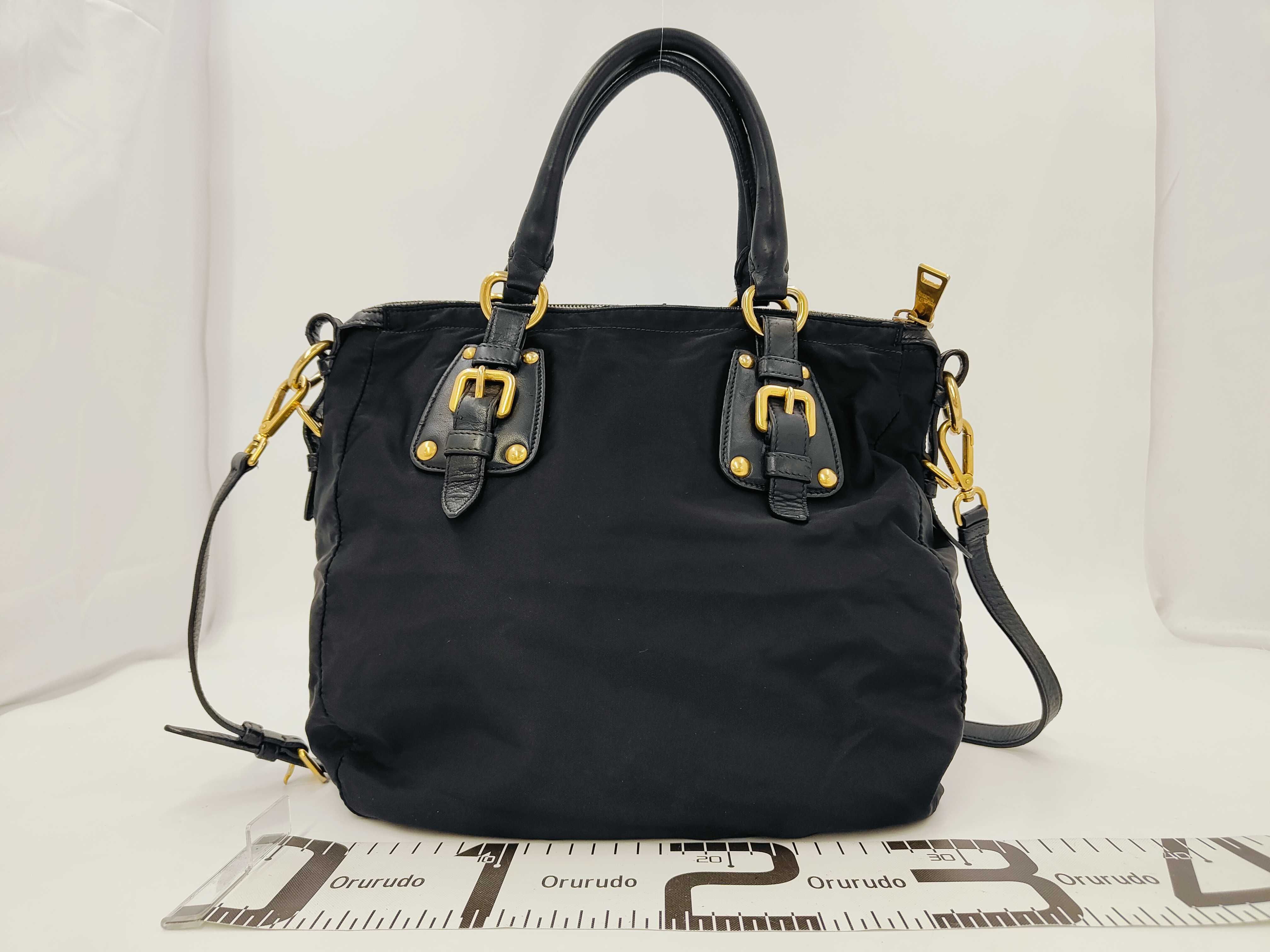Nylon 2-way Black Bag — view 2