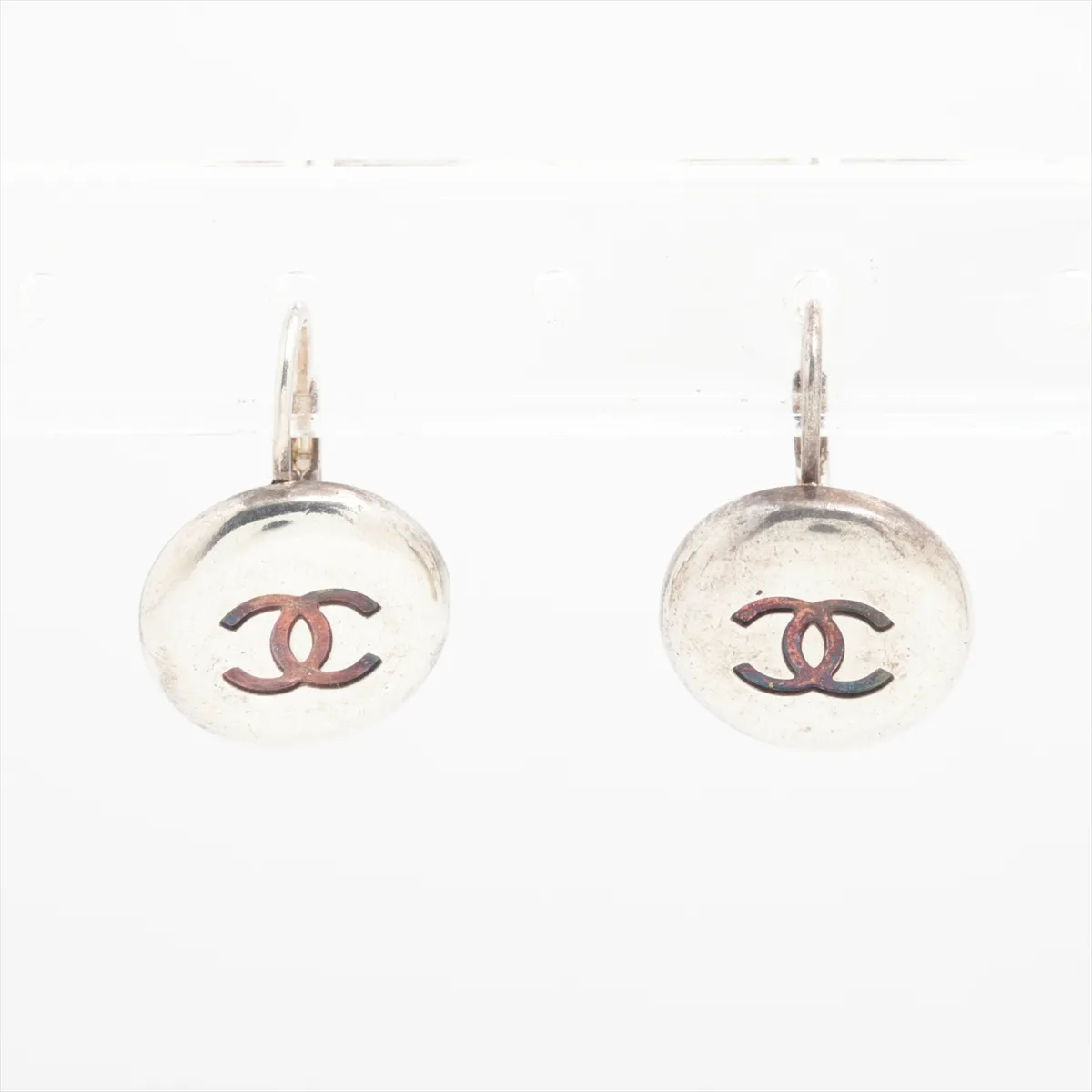 Coco Mark 97P Earrings (Pair) Metal Silver - Dents, — view 2