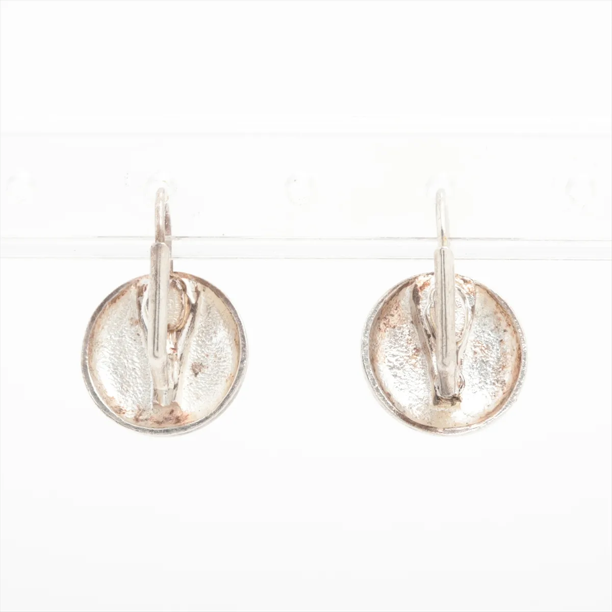 Coco Mark 97P Earrings (Pair) Metal Silver - Dents, — view 3