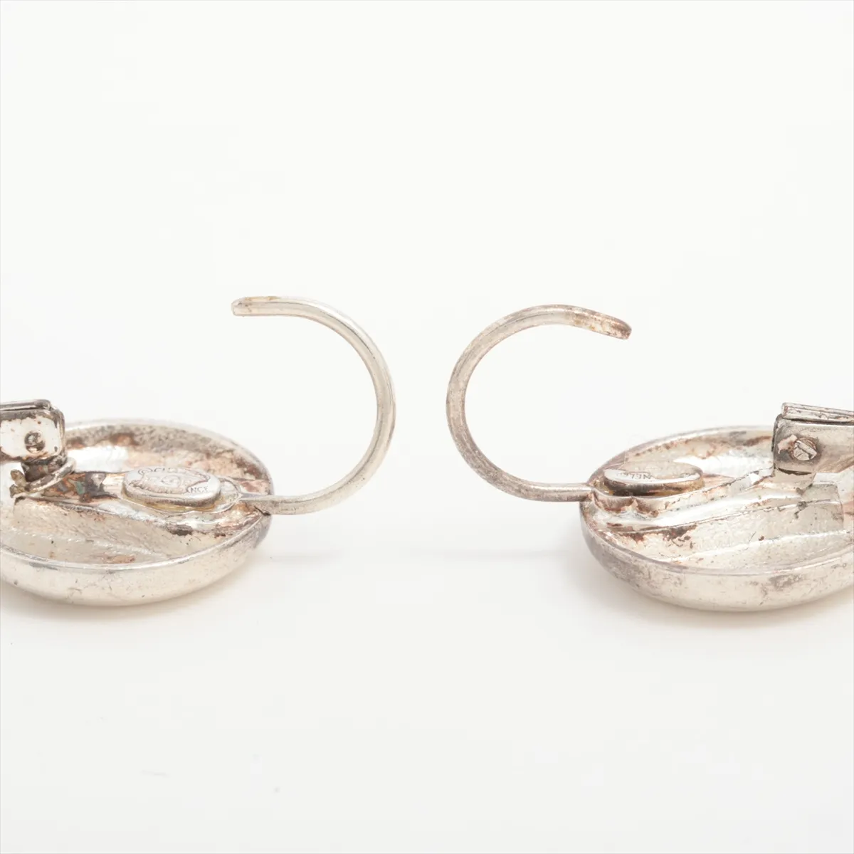 Coco Mark 97P Earrings (Pair) Metal Silver - Dents, — view 4